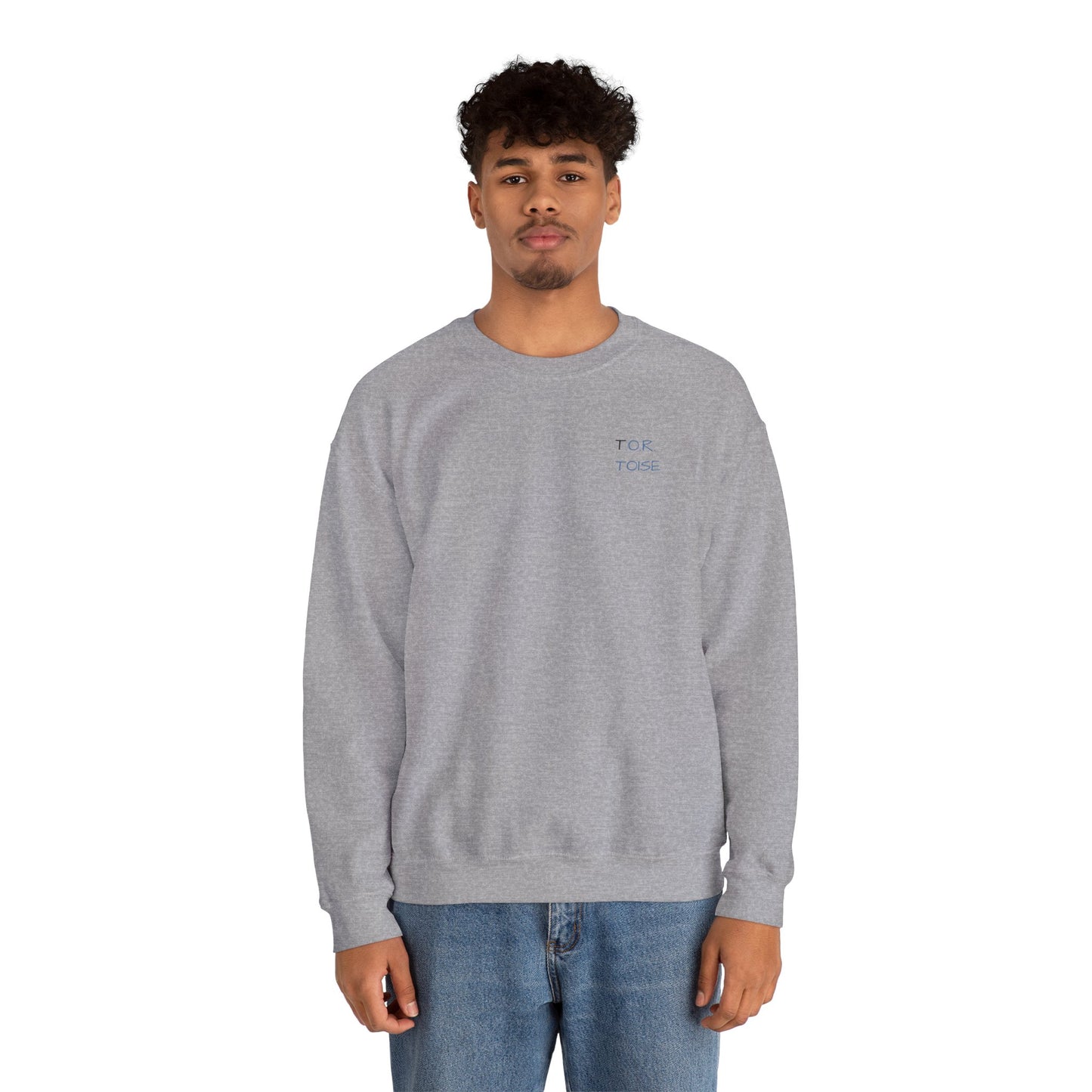 Cozy Unisex Crewneck Sweatshirt - Minimalist Tortoise Design