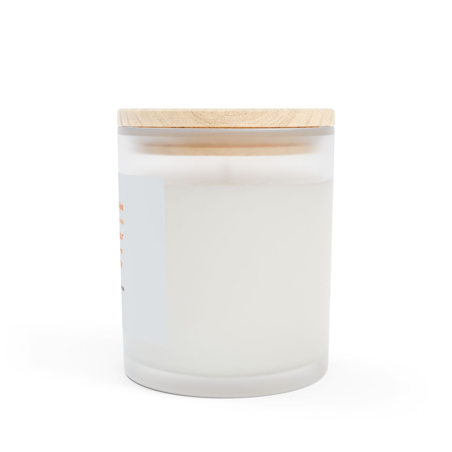 Candle, Tortoise Quote Frosted Glass