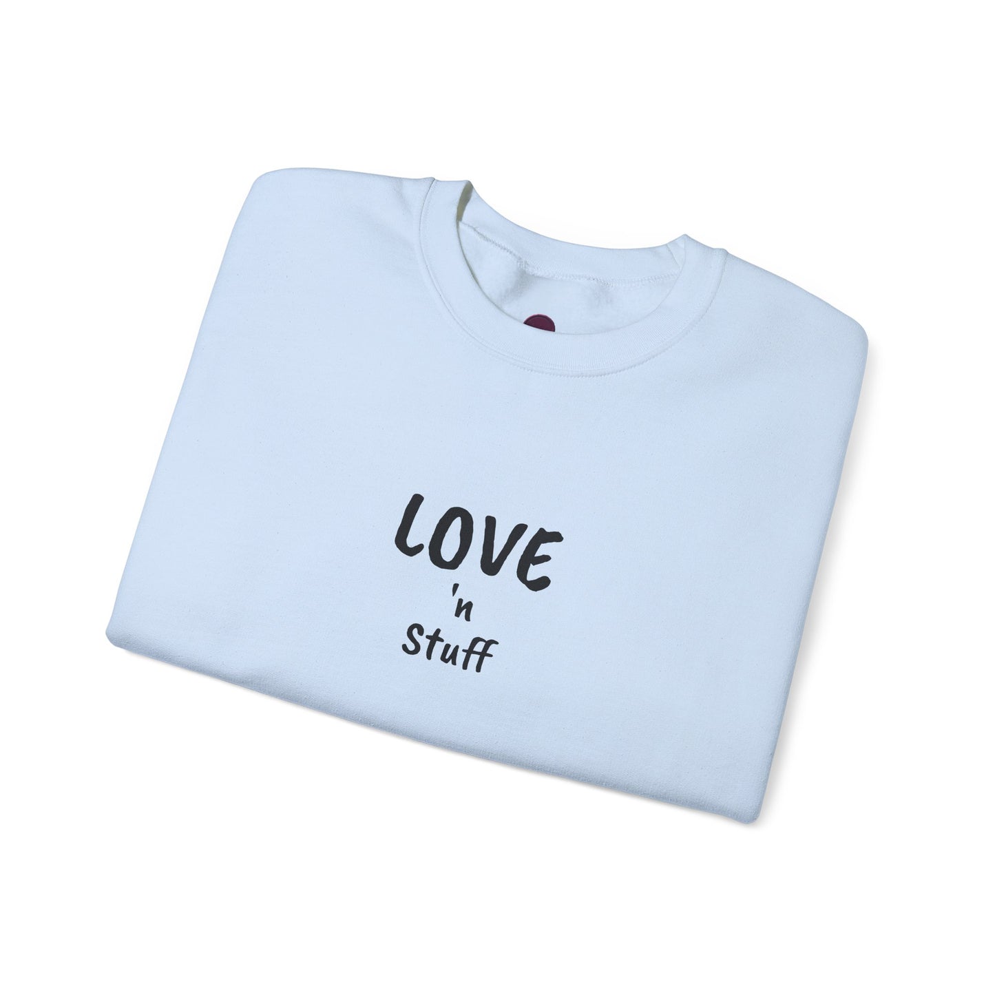 Unisex "Love 'n Stuff" Crewneck Sweatshirt - Cozy Casualwear for Everyday Comfort