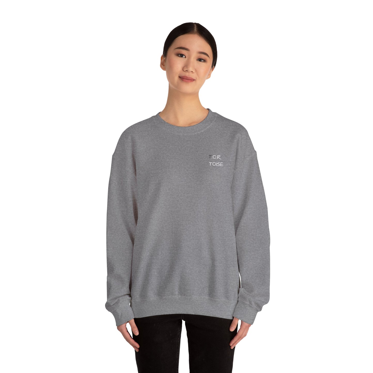 Cozy Unisex Crewneck Sweatshirt - Minimalist Tortoise Design