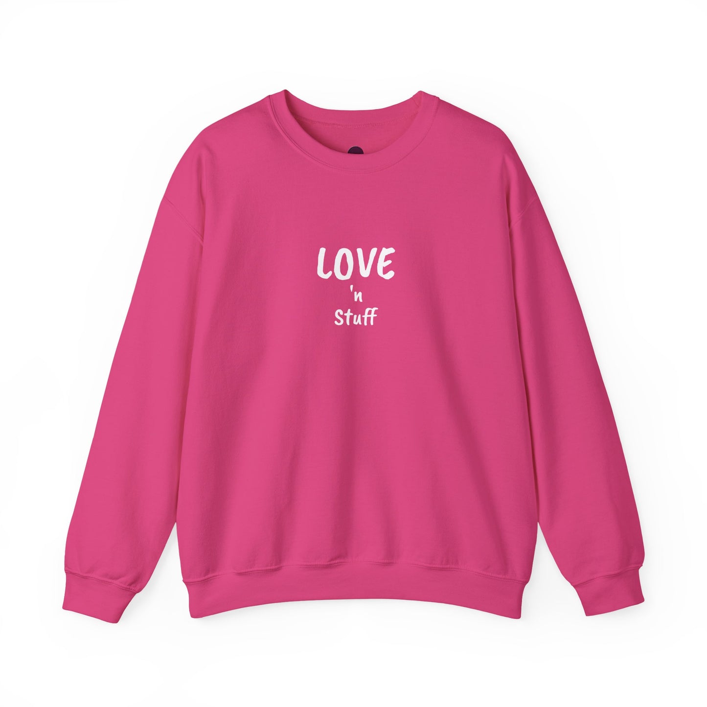 Unisex "Love 'n Stuff" Crewneck Sweatshirt - Cozy Casualwear for Everyday Comfort
