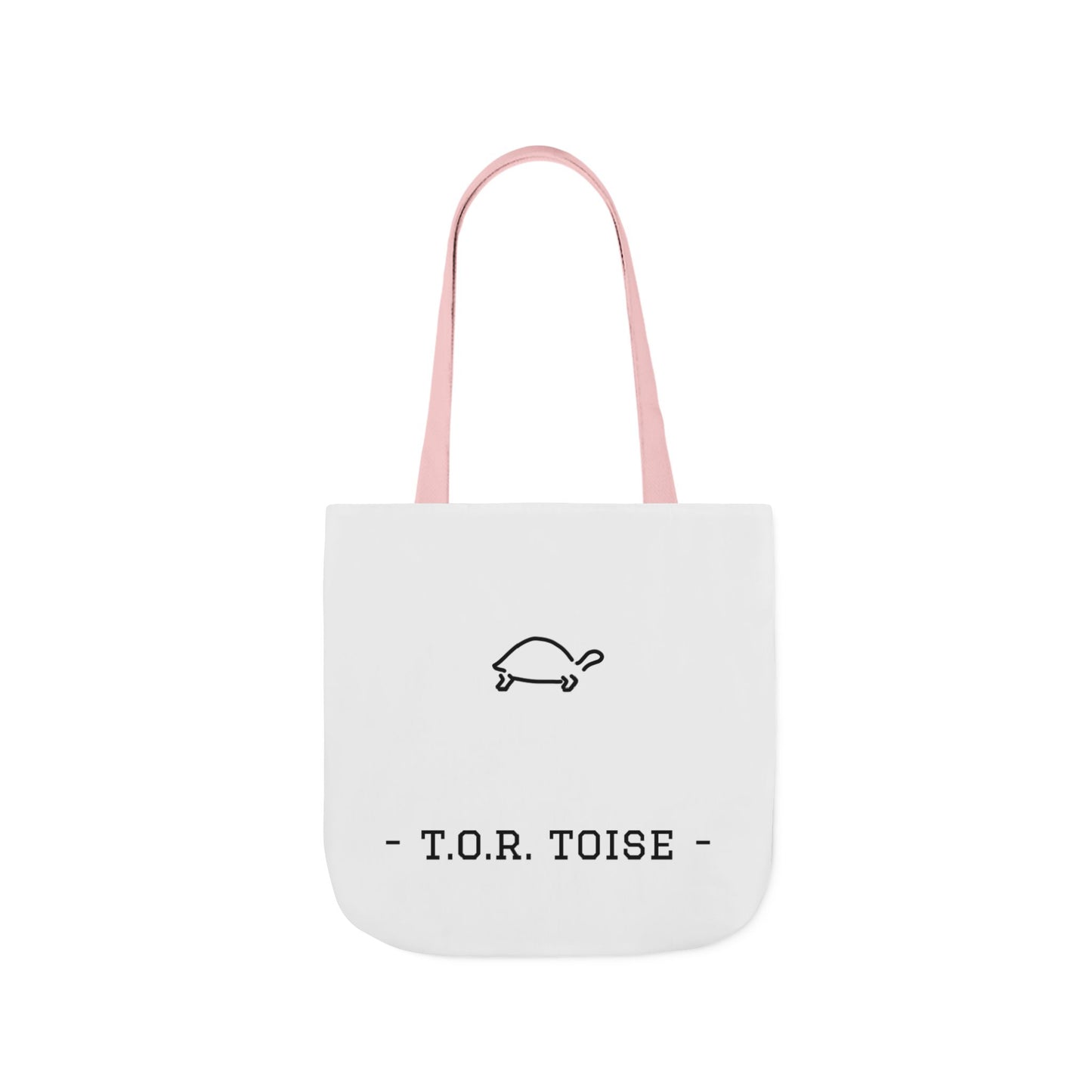 Cute Tortoise Canvas Tote Bag with 5-Color Straps - T.O.R. Toise Design