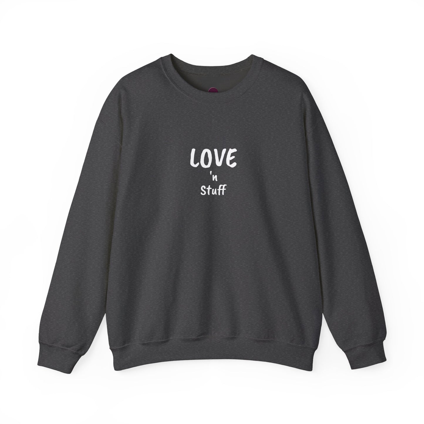 Unisex "Love 'n Stuff" Crewneck Sweatshirt - Cozy Casualwear for Everyday Comfort