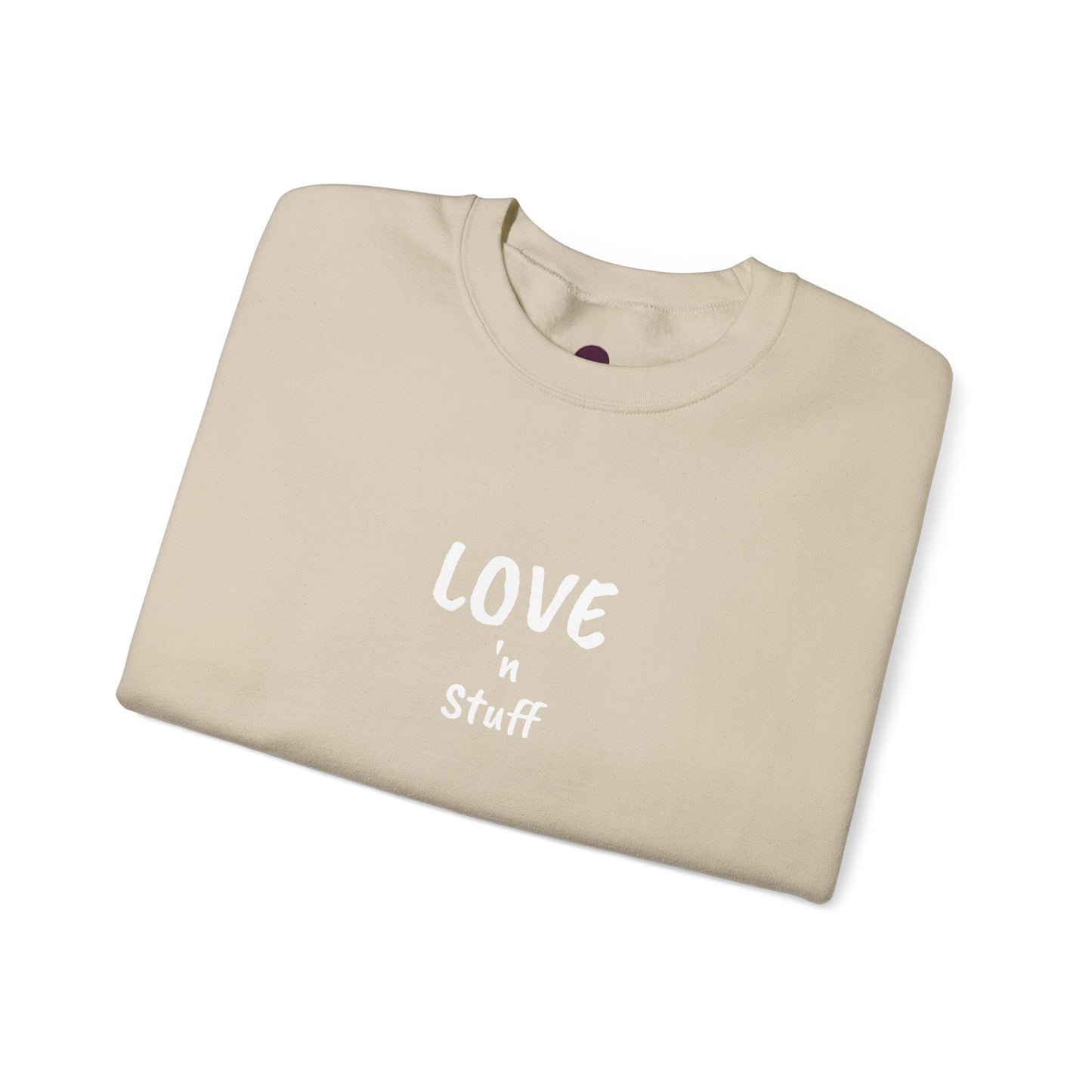 Unisex "Love 'n Stuff" Crewneck Sweatshirt - Cozy Casualwear for Everyday Comfort