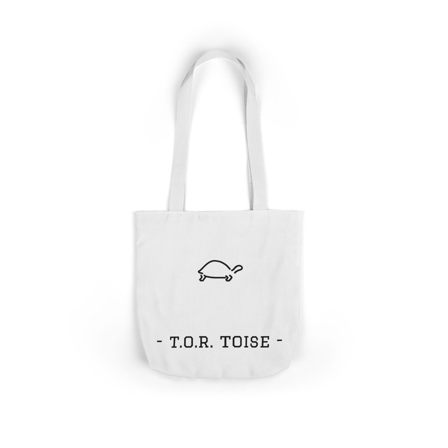 Cute Tortoise Canvas Tote Bag with 5-Color Straps - T.O.R. Toise Design