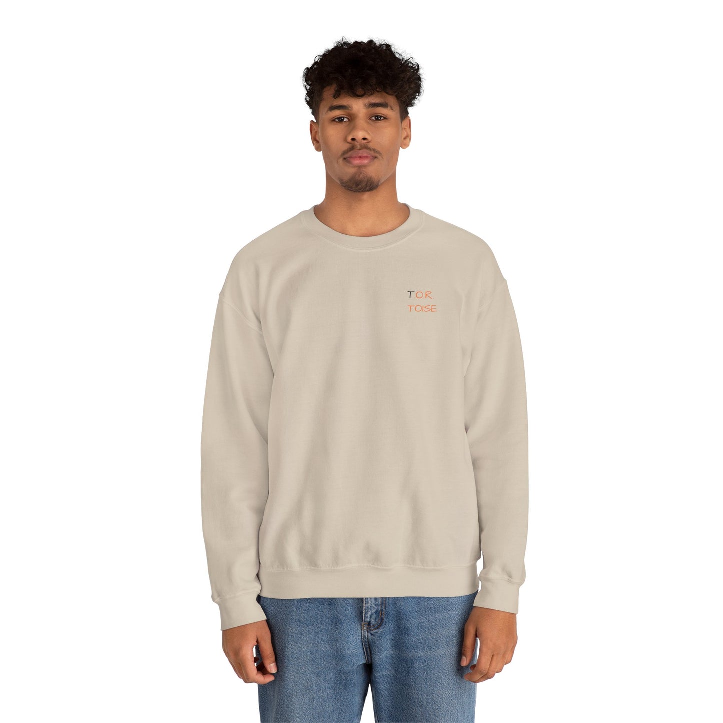 Cozy Unisex Crewneck Sweatshirt - Minimalist Tortoise Design