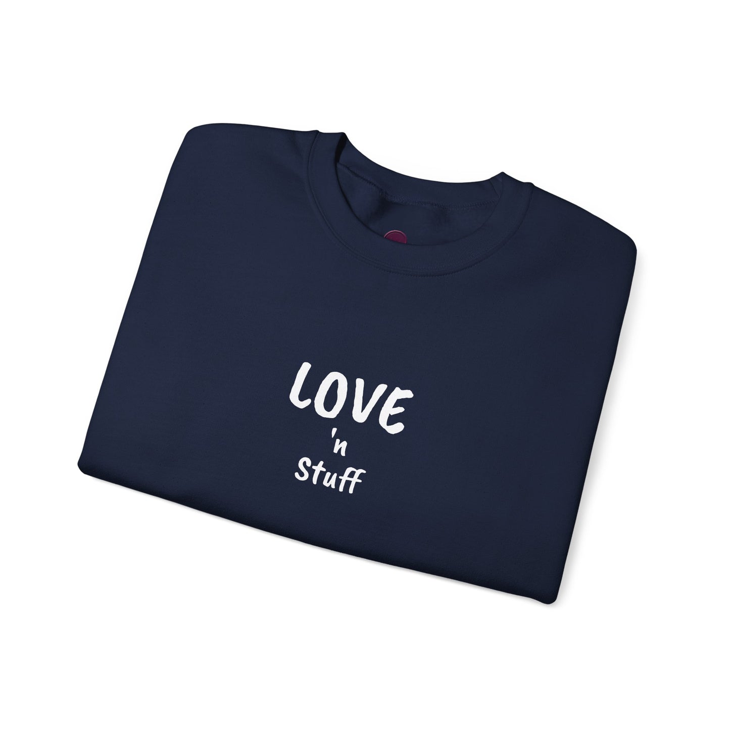 Unisex "Love 'n Stuff" Crewneck Sweatshirt - Cozy Casualwear for Everyday Comfort