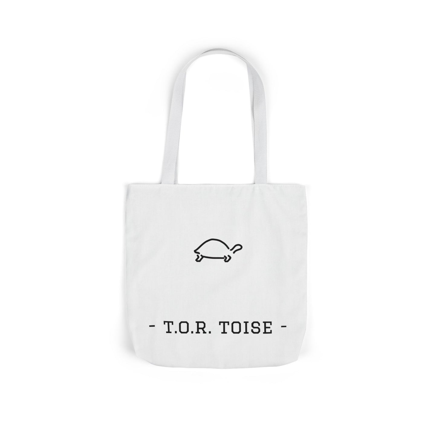 Cute Tortoise Canvas Tote Bag with 5-Color Straps - T.O.R. Toise Design