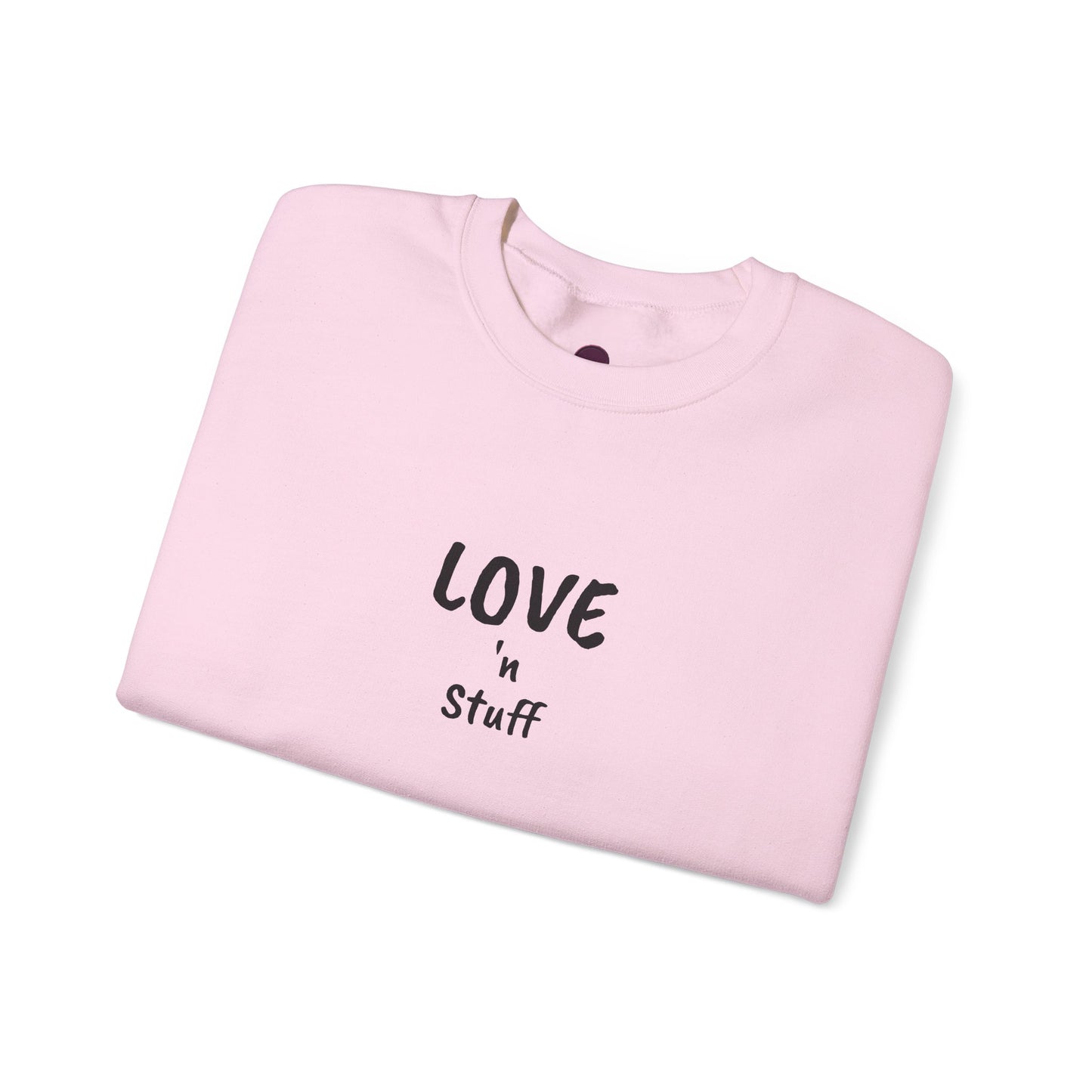 Unisex "Love 'n Stuff" Crewneck Sweatshirt - Cozy Casualwear for Everyday Comfort