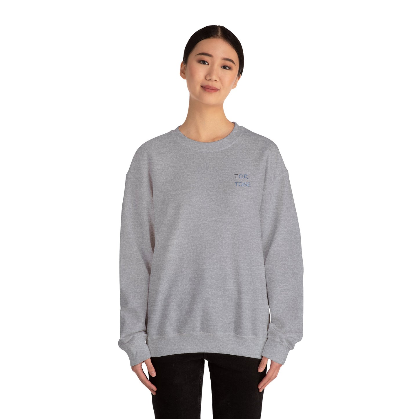 Cozy Unisex Crewneck Sweatshirt - Minimalist Tortoise Design