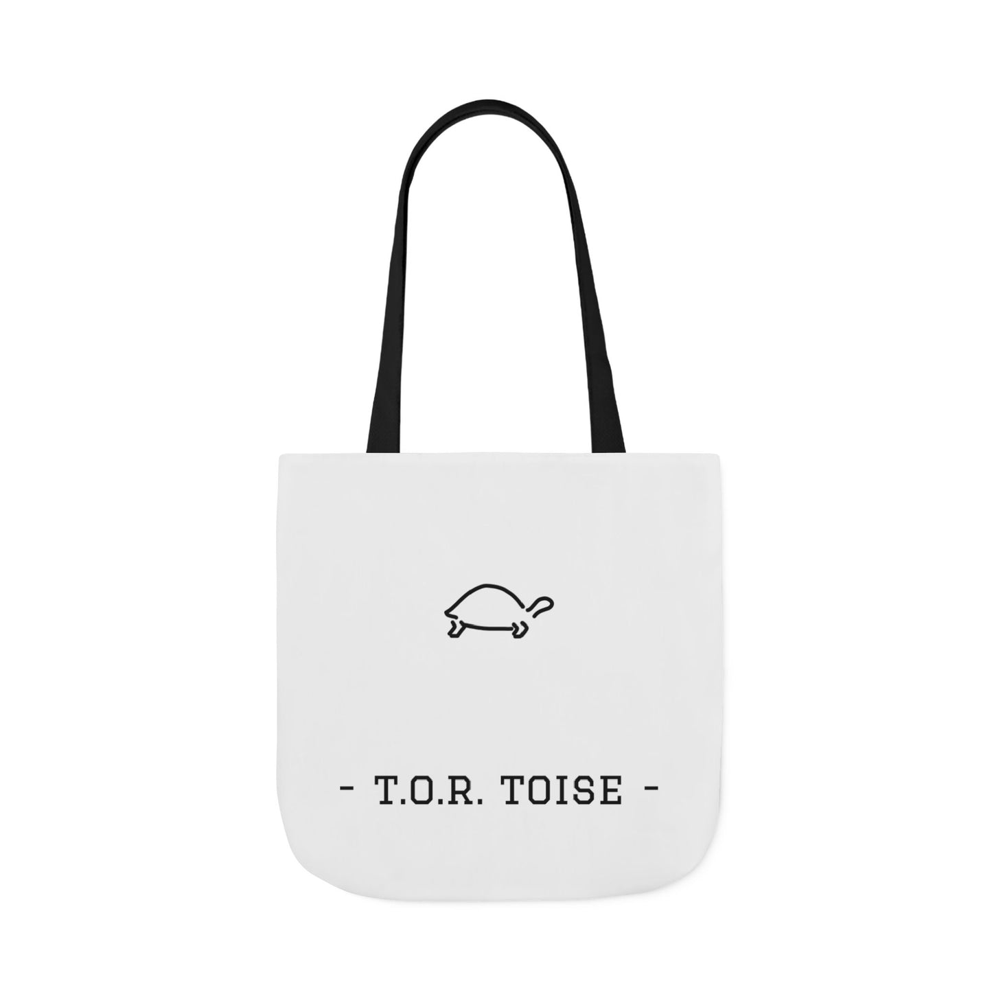 Cute Tortoise Canvas Tote Bag with 5-Color Straps - T.O.R. Toise Design