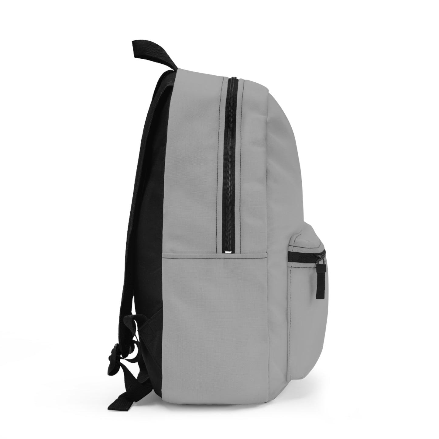Stylish Light Grey Backpack with 'LOVE 'n STUFF' Design - Perfect for Daily Use