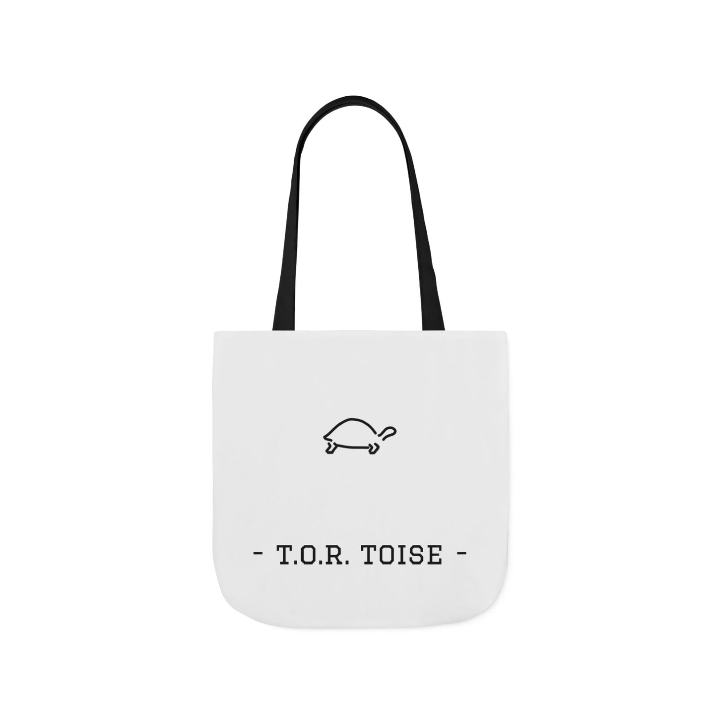 Cute Tortoise Canvas Tote Bag with 5-Color Straps - T.O.R. Toise Design