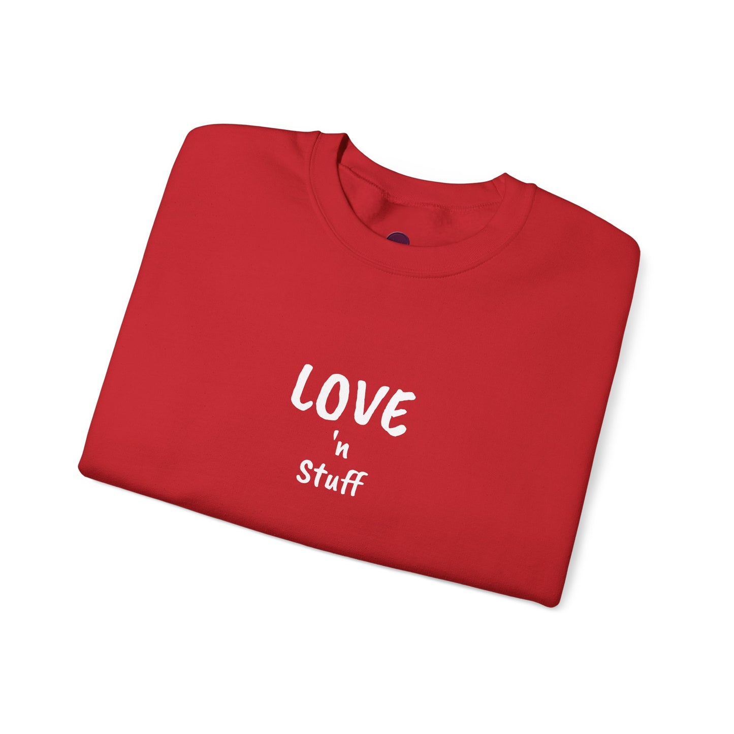 Unisex "Love 'n Stuff" Crewneck Sweatshirt - Cozy Casualwear for Everyday Comfort