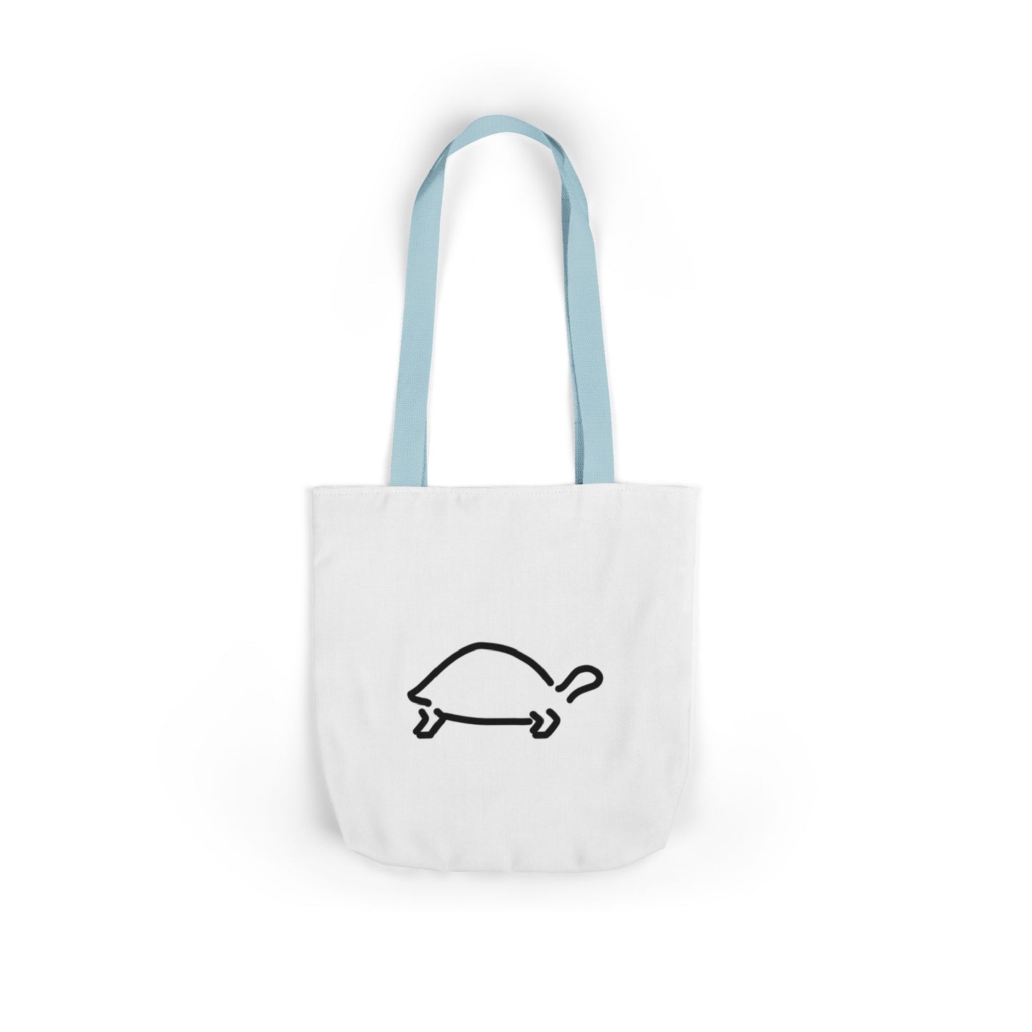 Cute Tortoise Canvas Tote Bag with 5-Color Straps - T.O.R. Toise Design