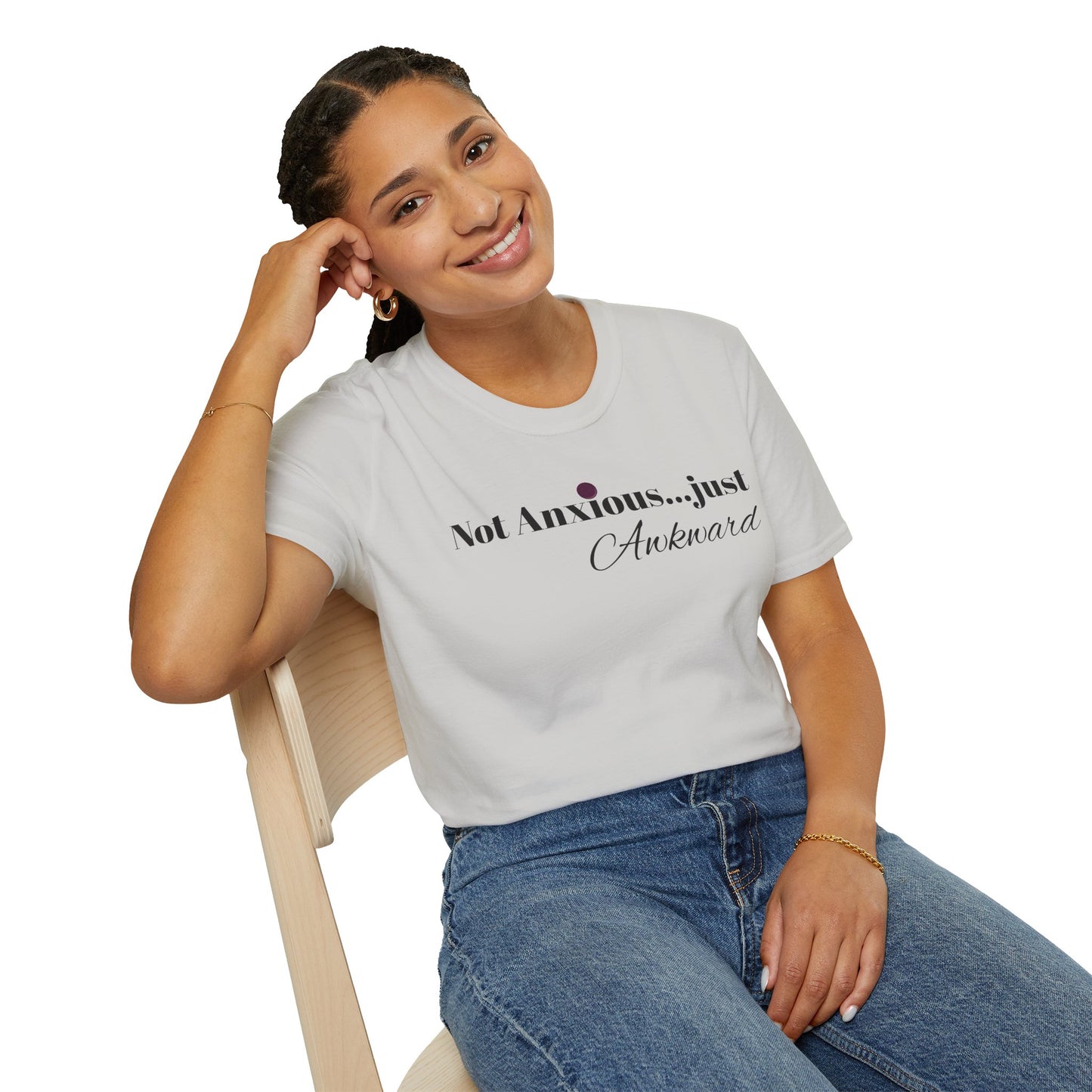 "Not Anxious...just Awkward" Unisex Softstyle T-Shirt - Casual Tee