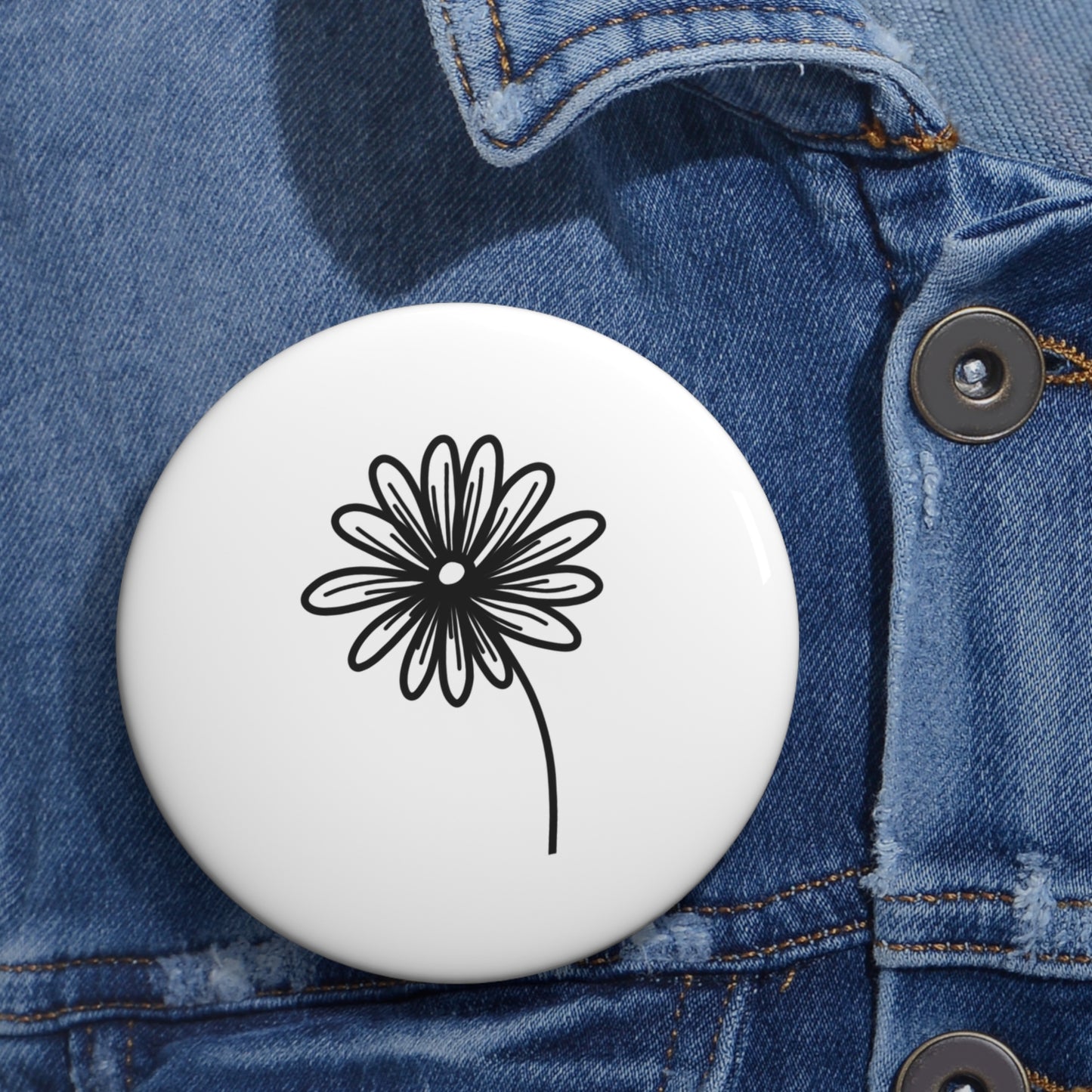 White Pin Button - Old Wounds and Forever Afters Merch