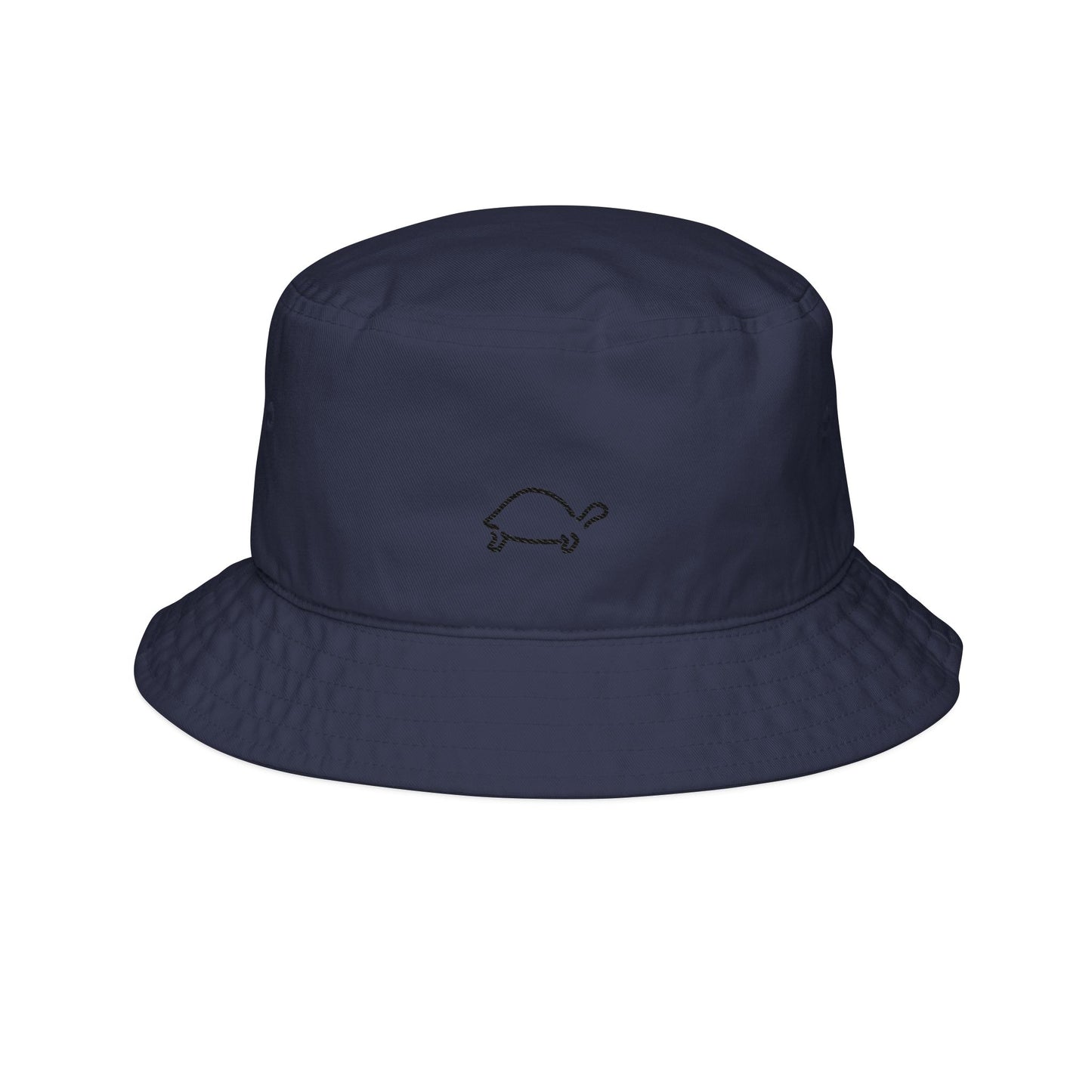 Embroidered Black Turtle Bucket Hat - Stylish Sun Protection for Trendy Outdoor Vibes