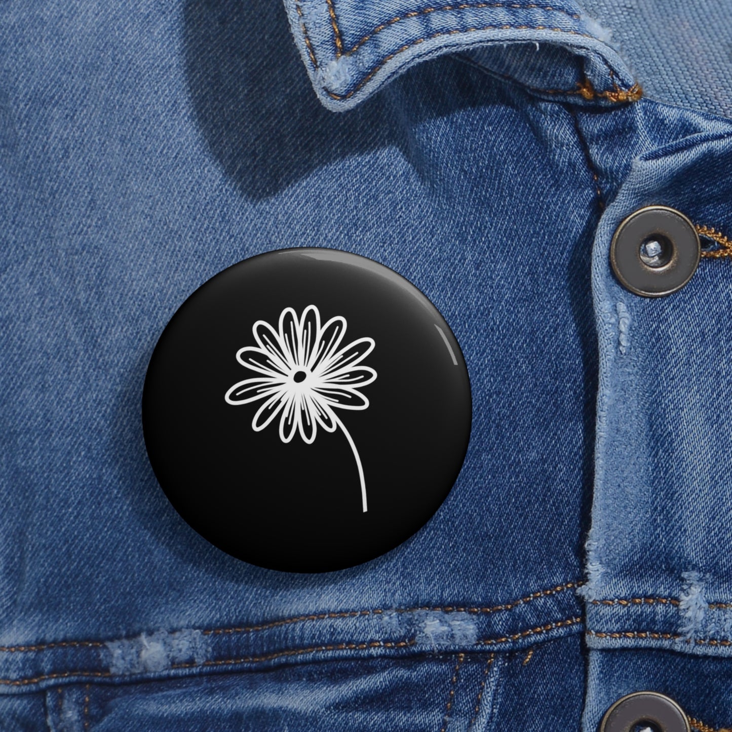 Black Pin Button - Old Wounds and Forever Afters Merch