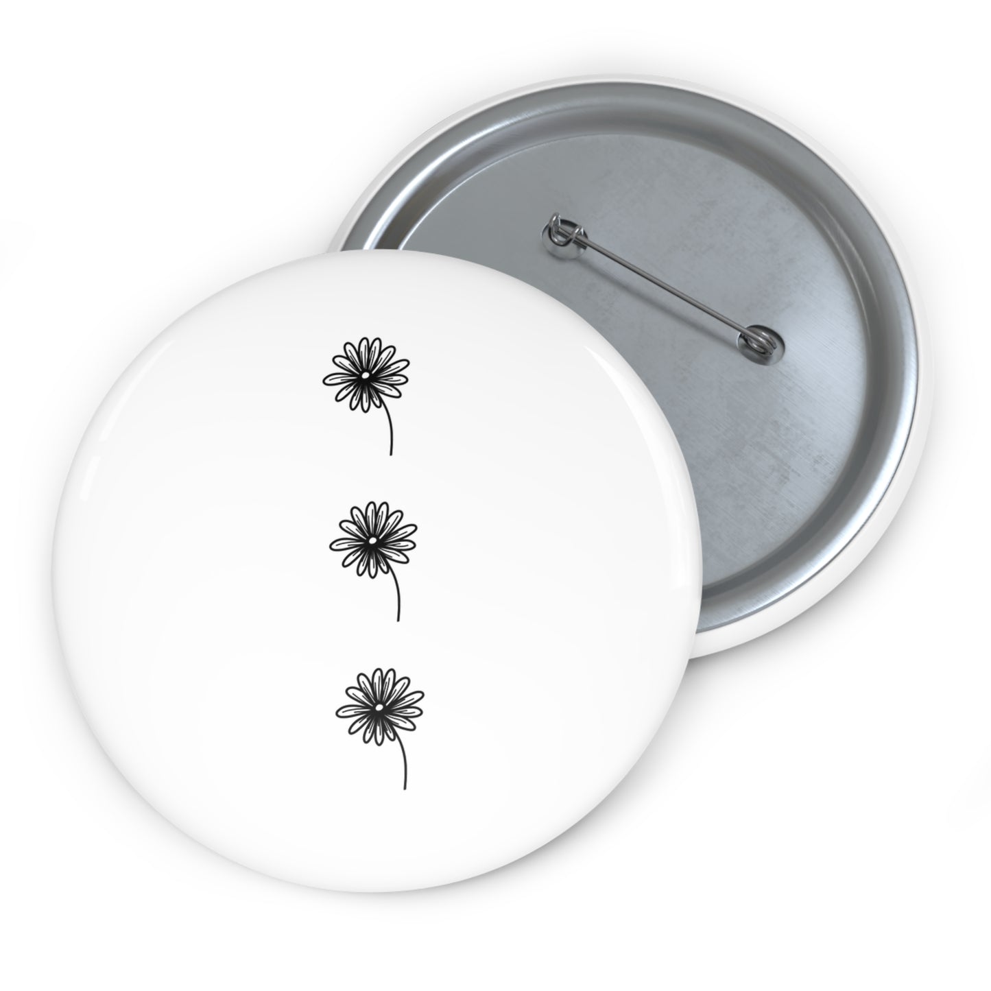 White Pin Button - Old Wounds and Forever Afters Merch
