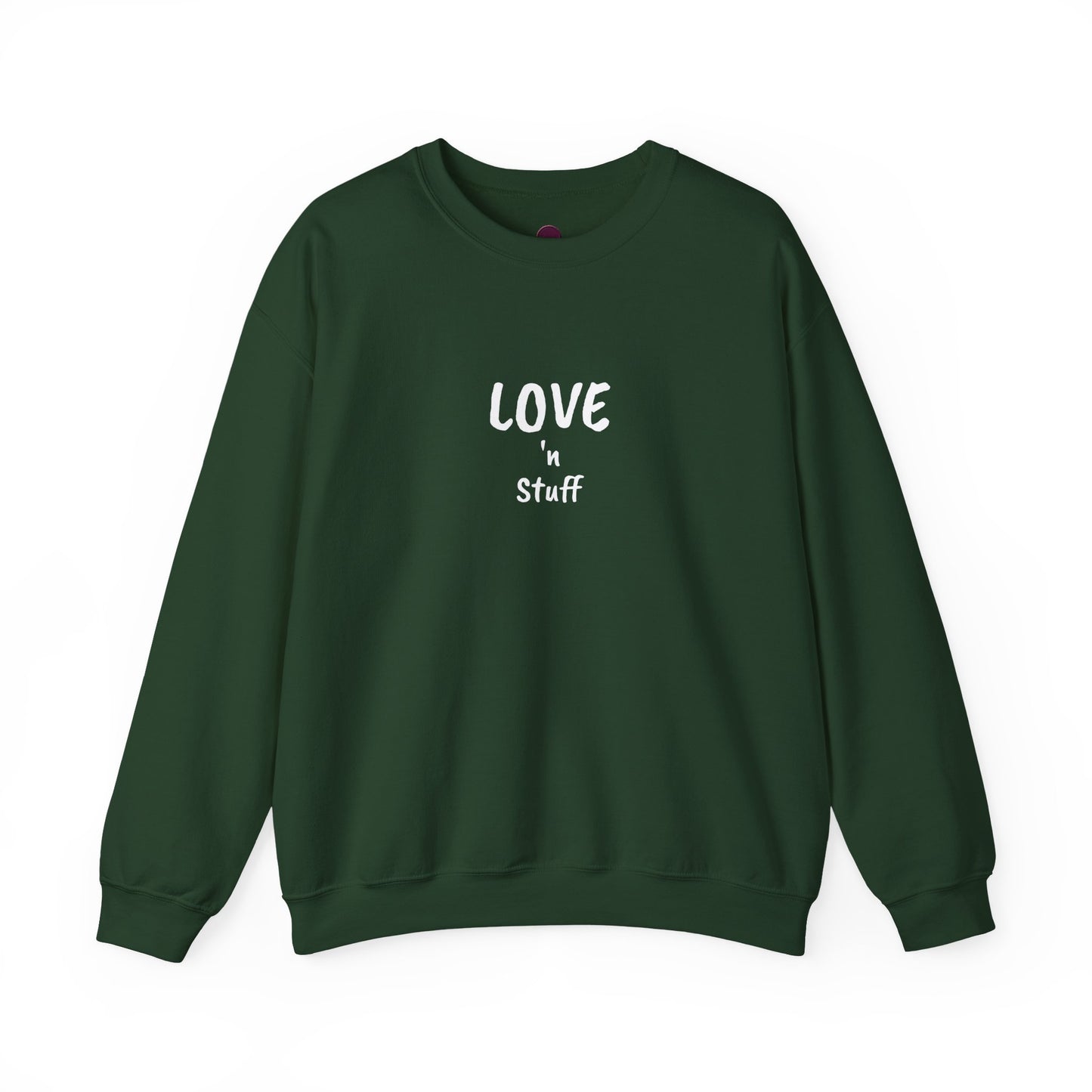 Unisex "Love 'n Stuff" Crewneck Sweatshirt - Cozy Casualwear for Everyday Comfort
