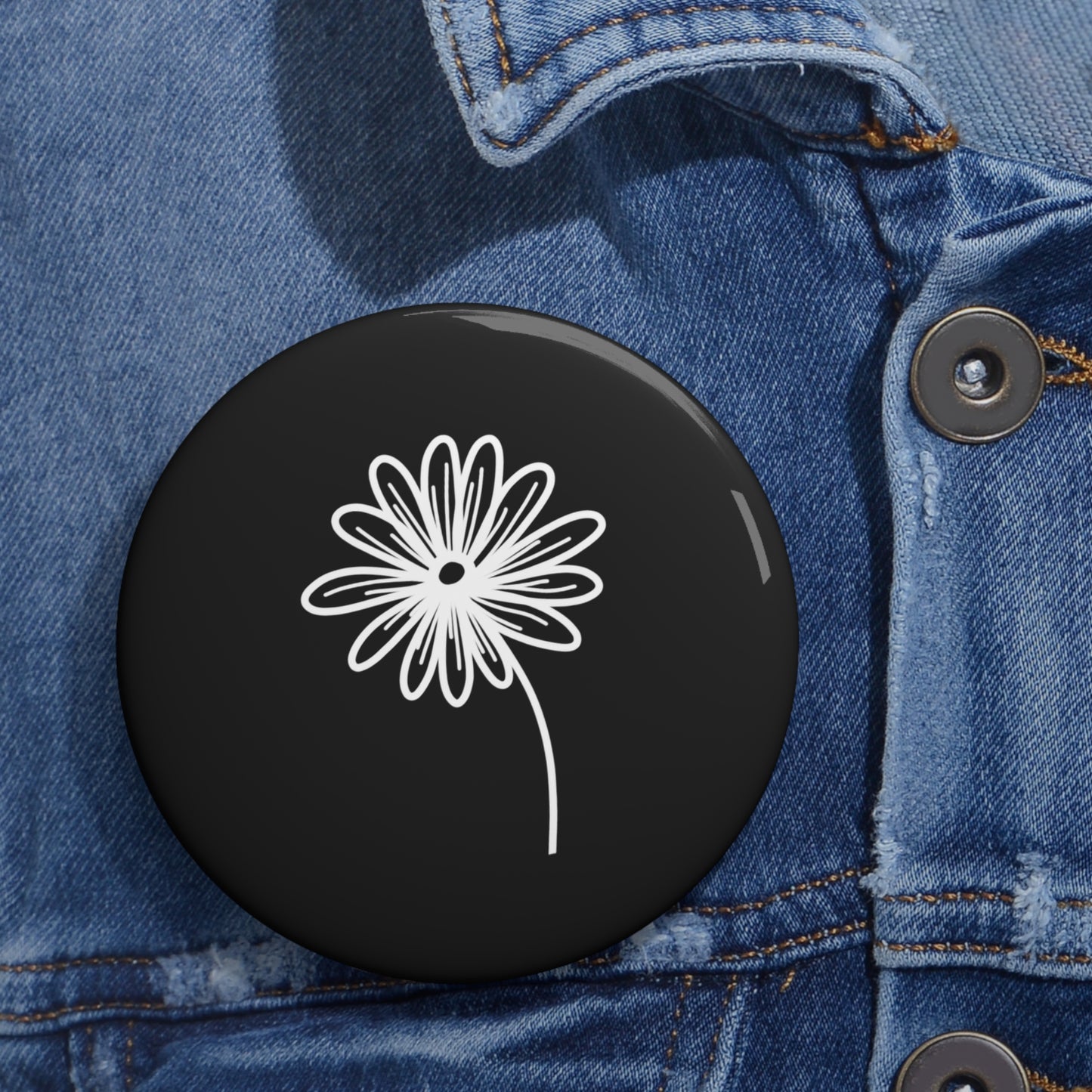 Black Pin Button - Old Wounds and Forever Afters Merch