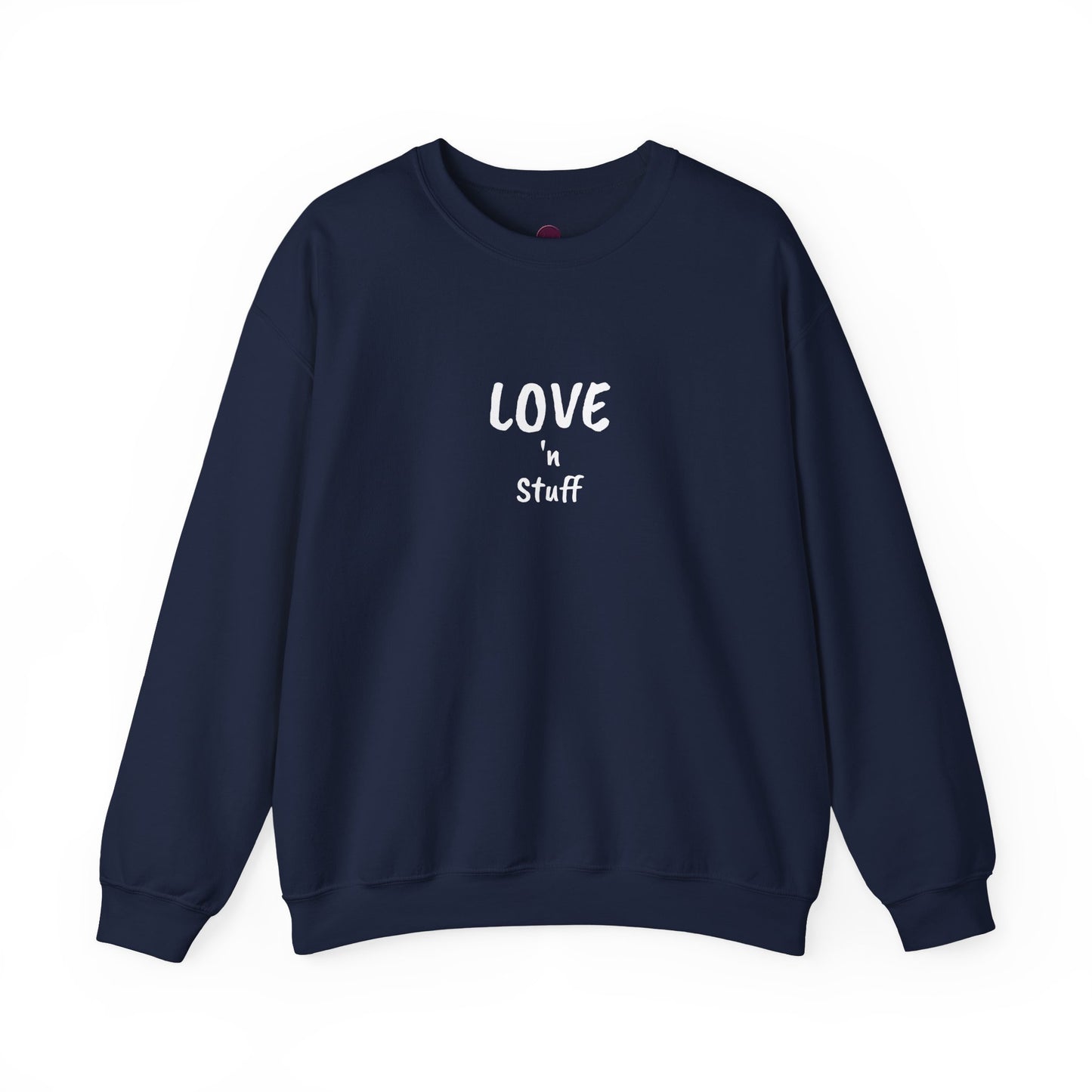 Unisex "Love 'n Stuff" Crewneck Sweatshirt - Cozy Casualwear for Everyday Comfort