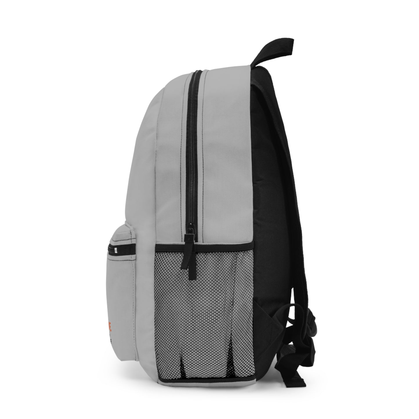Stylish Light Grey Backpack with 'LOVE 'n STUFF' Design - Perfect for Daily Use