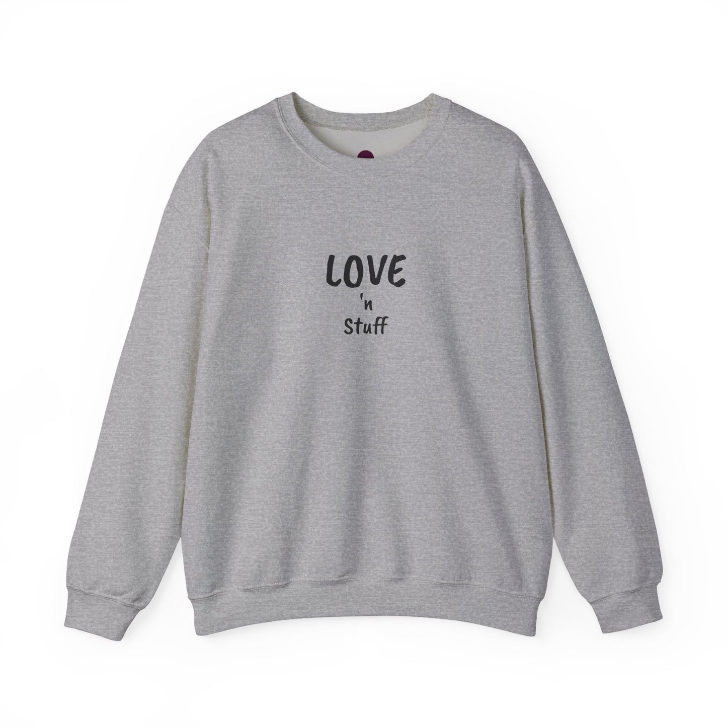 Unisex "Love 'n Stuff" Crewneck Sweatshirt - Cozy Casualwear for Everyday Comfort