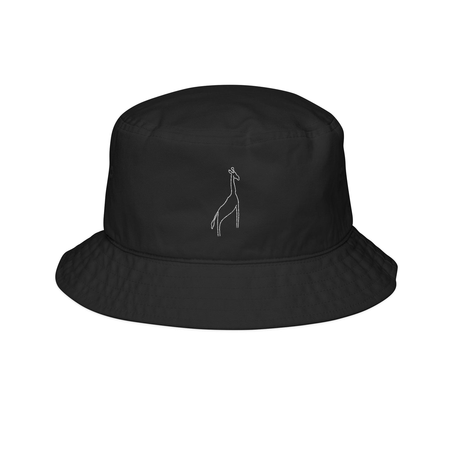 White G.I. Raffe Embroidered Bucket Hat, Stylish Summer Accessory, Beachwear Gift, Fashionable Sun Hat, Festival Headwear, Casual Outdoor Hat