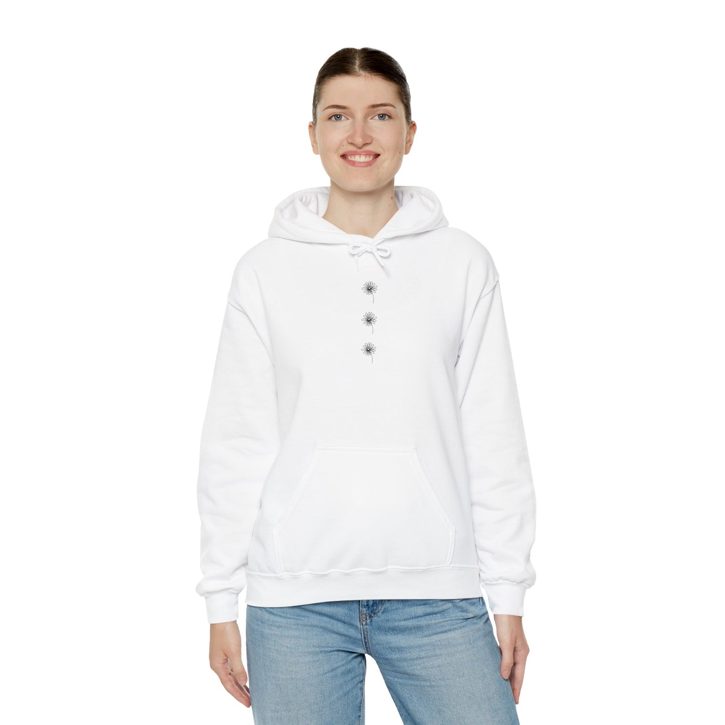 White Daisy Hoodie - Old Wounds and Forever Afters Merch