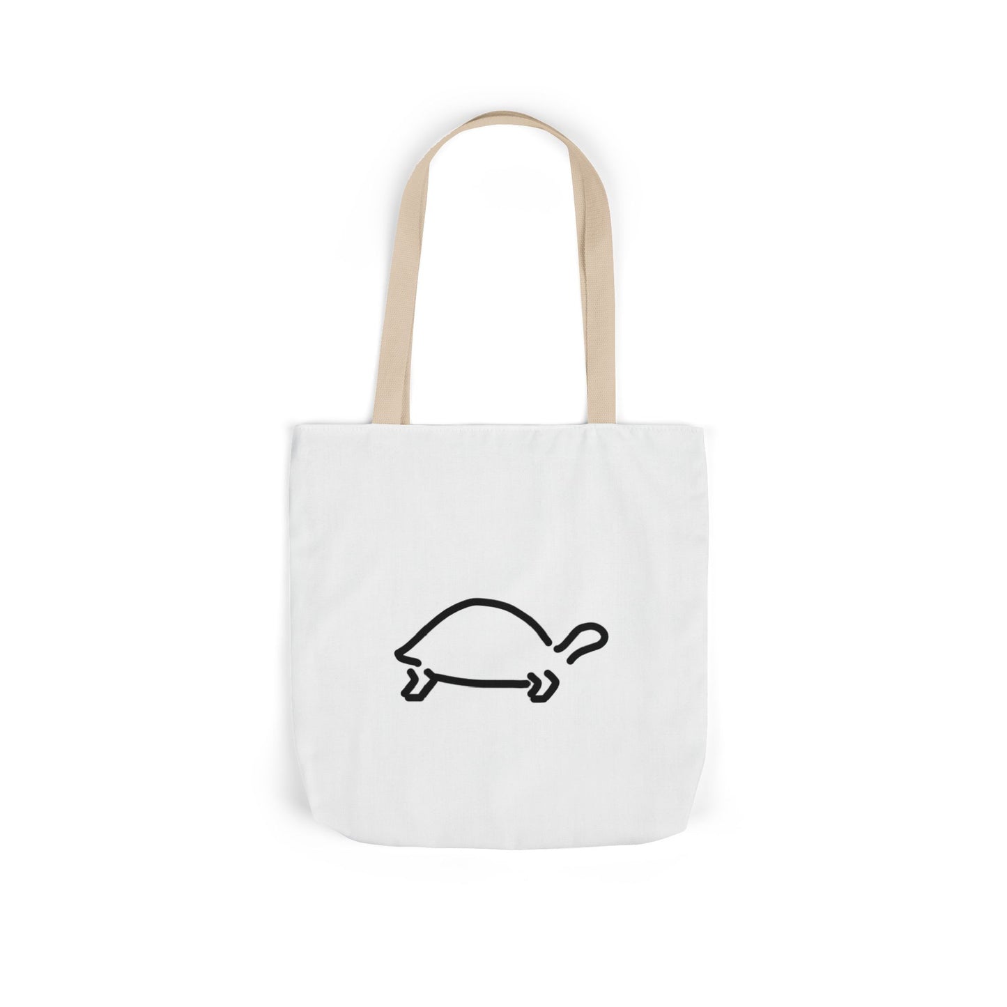 Cute Tortoise Canvas Tote Bag with 5-Color Straps - T.O.R. Toise Design