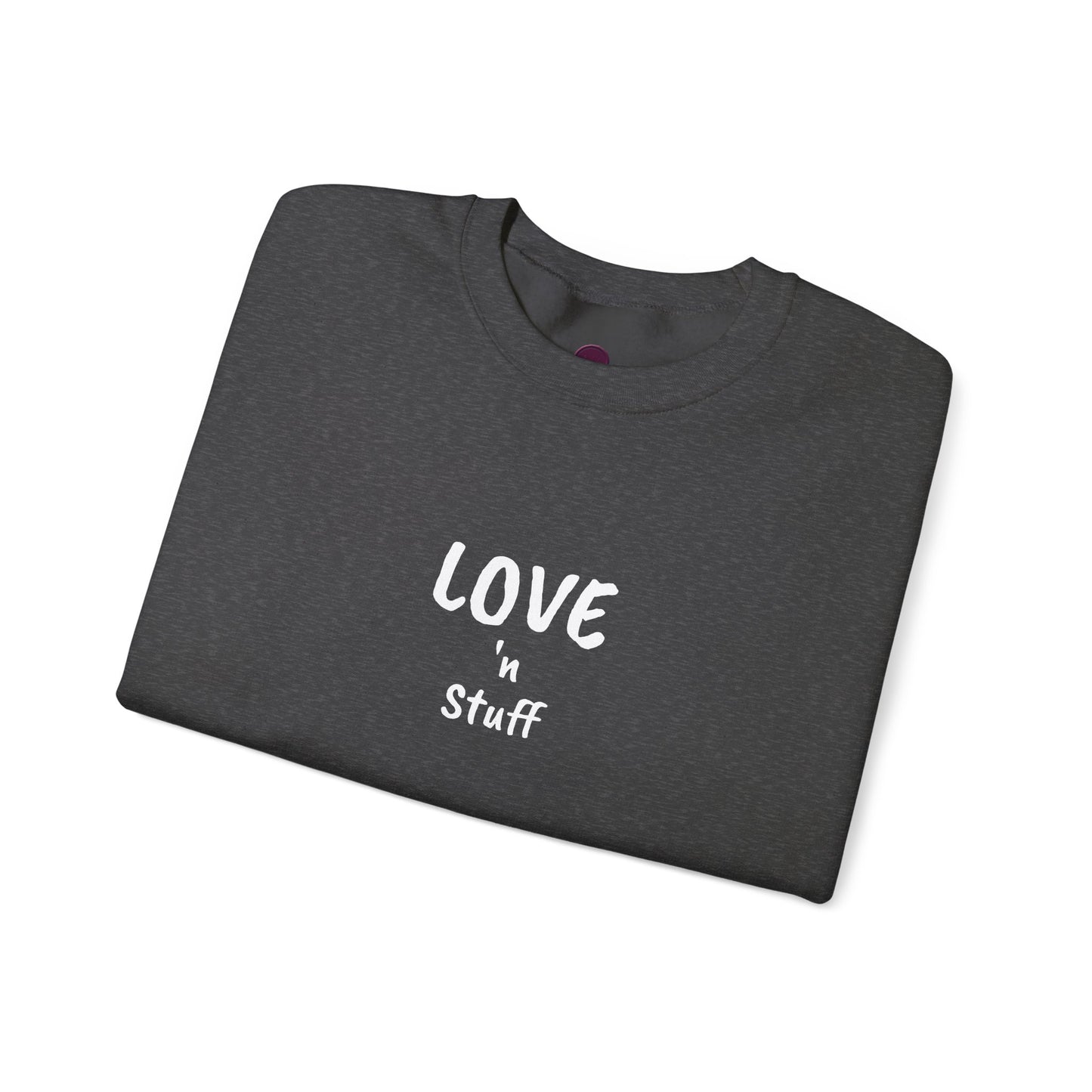 Unisex "Love 'n Stuff" Crewneck Sweatshirt - Cozy Casualwear for Everyday Comfort