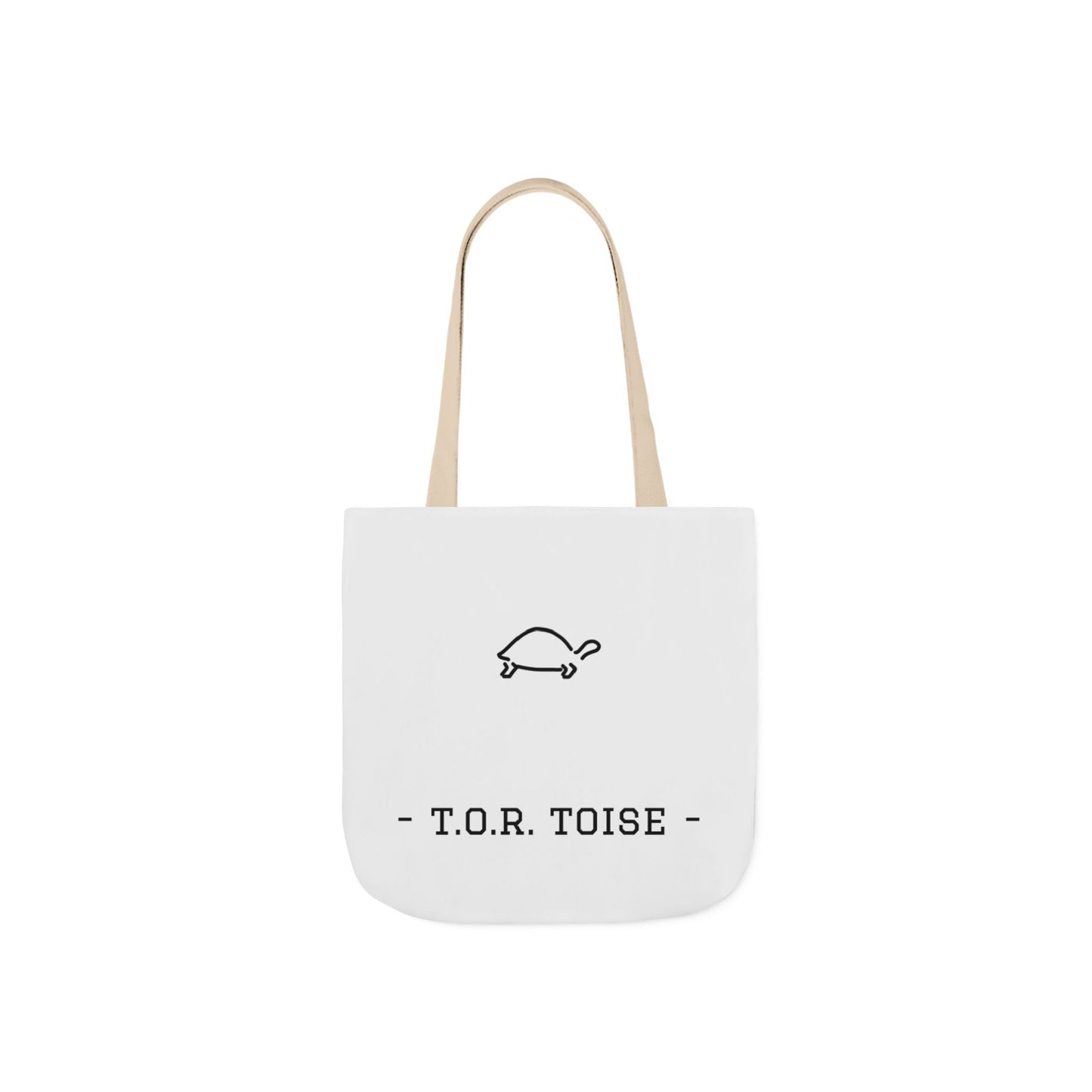 Cute Tortoise Canvas Tote Bag with 5-Color Straps - T.O.R. Toise Design