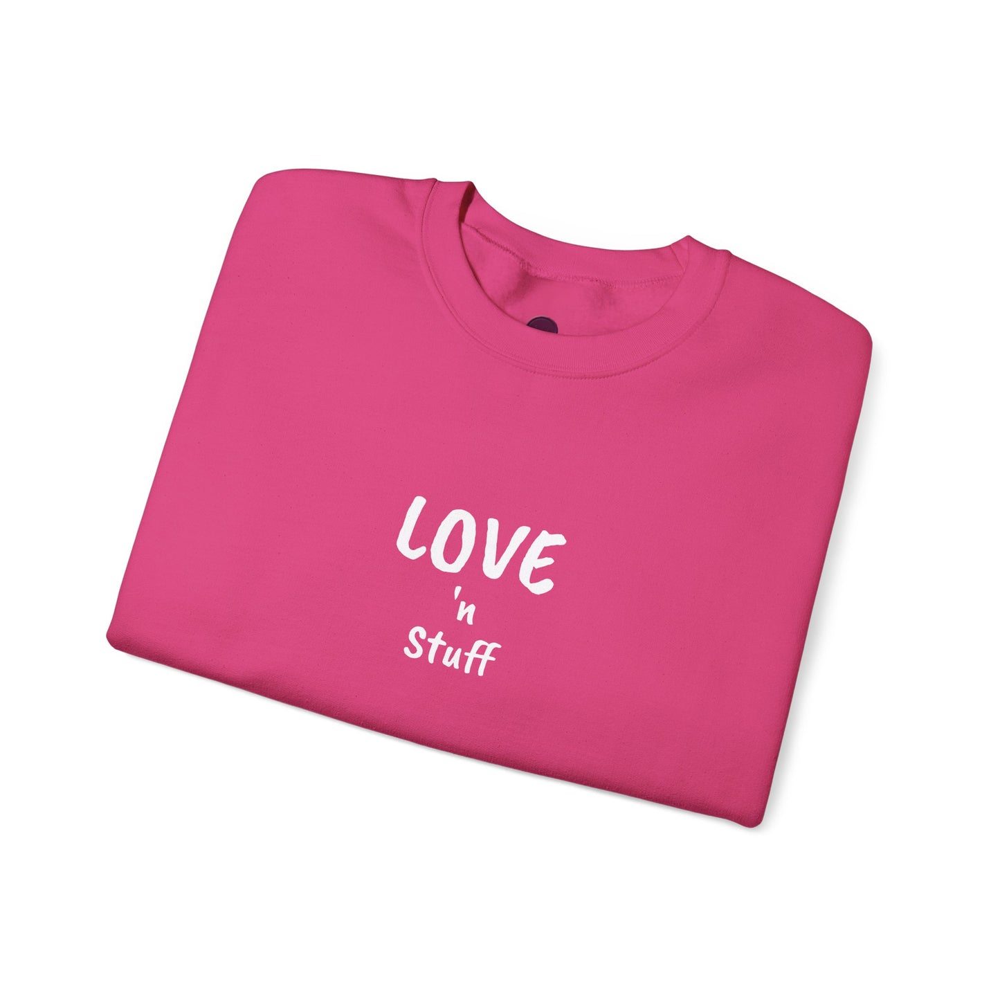 Unisex "Love 'n Stuff" Crewneck Sweatshirt - Cozy Casualwear for Everyday Comfort