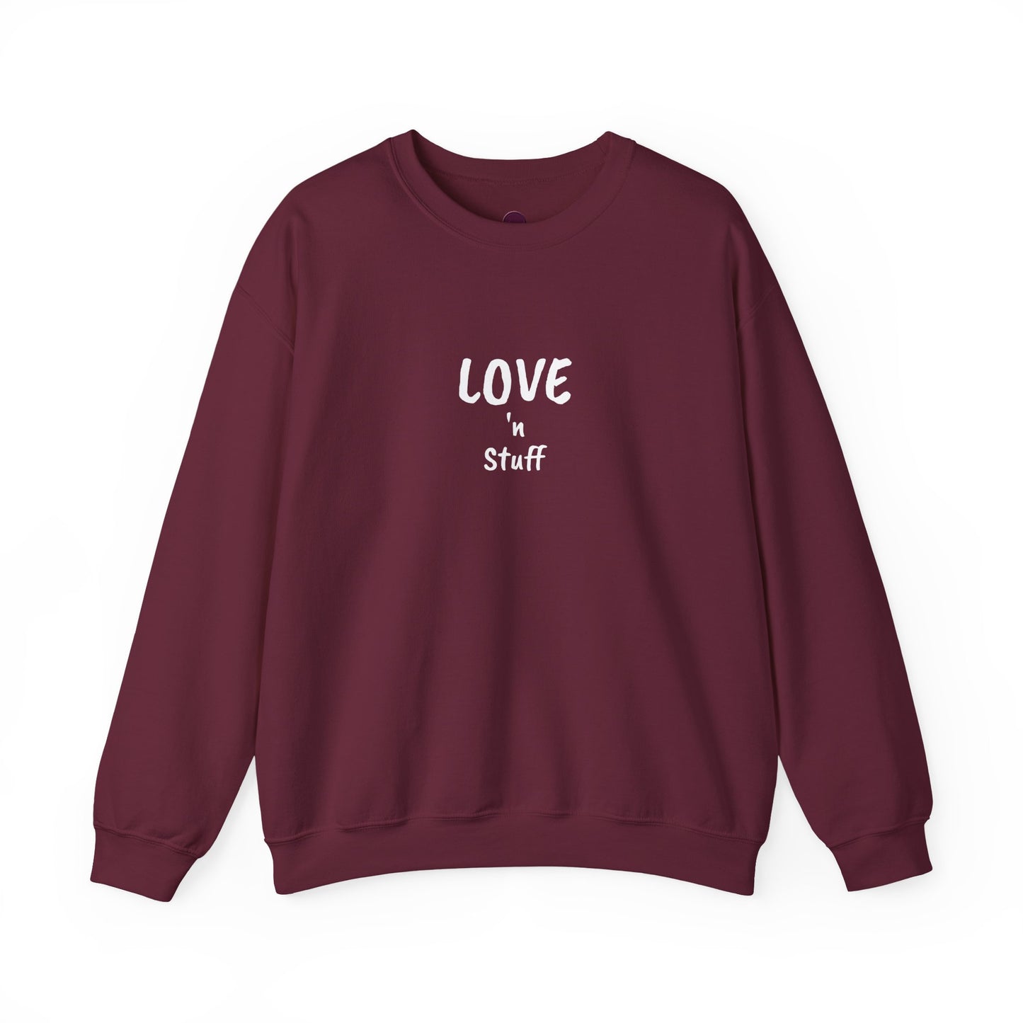Unisex "Love 'n Stuff" Crewneck Sweatshirt - Cozy Casualwear for Everyday Comfort