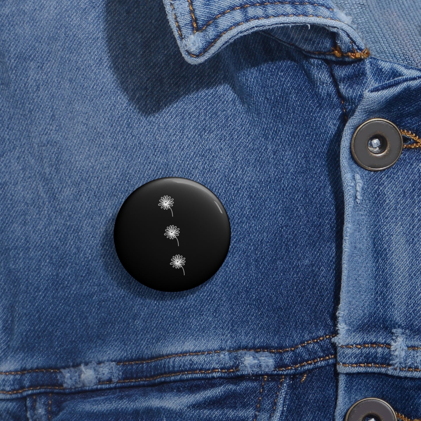 Black Pin Button - Old Wounds and Forever Afters Merch