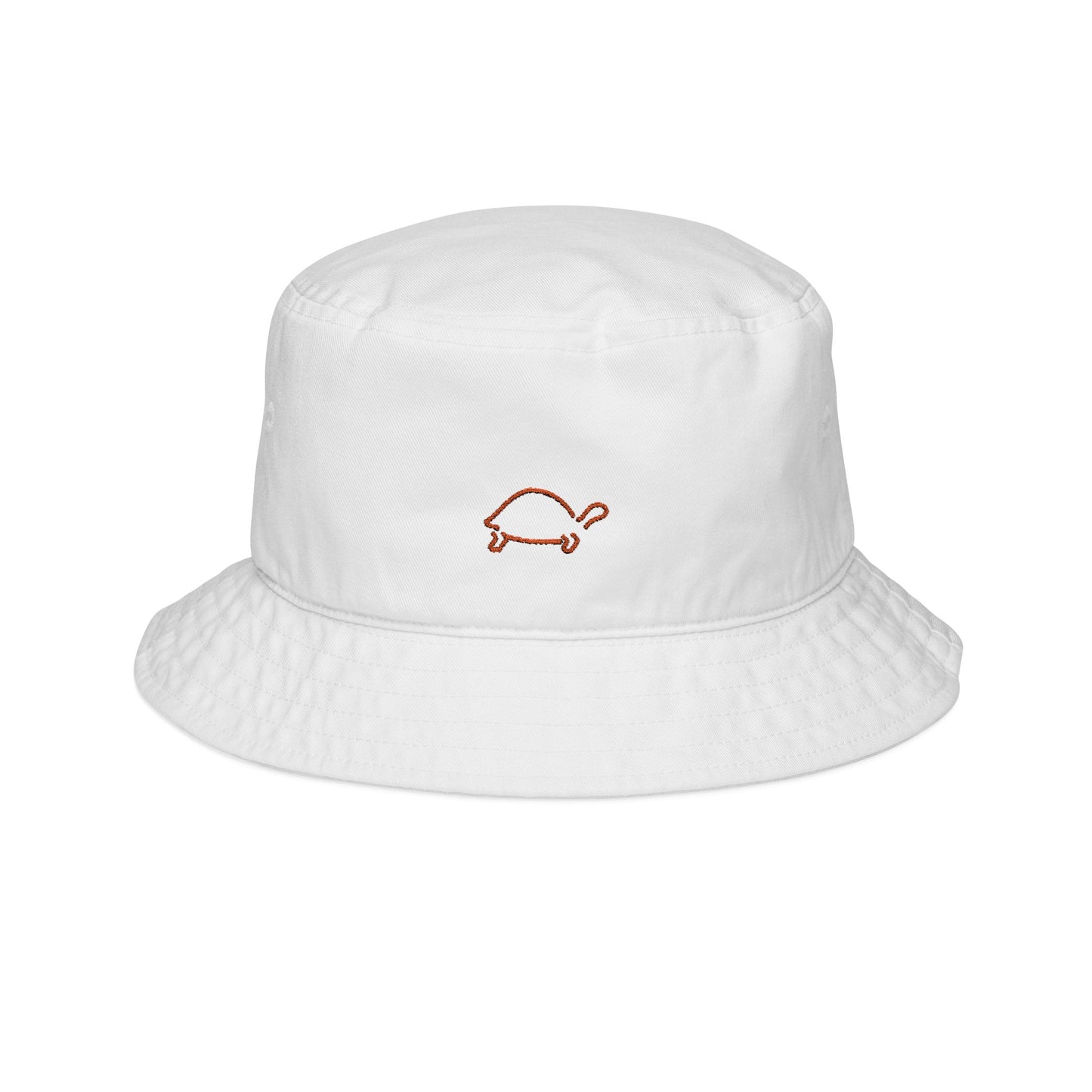 Embroidered Orange Turtle Bucket Hat - Stylish Sun Protection for Beach Lovers for Trendy Outdoor Vibes