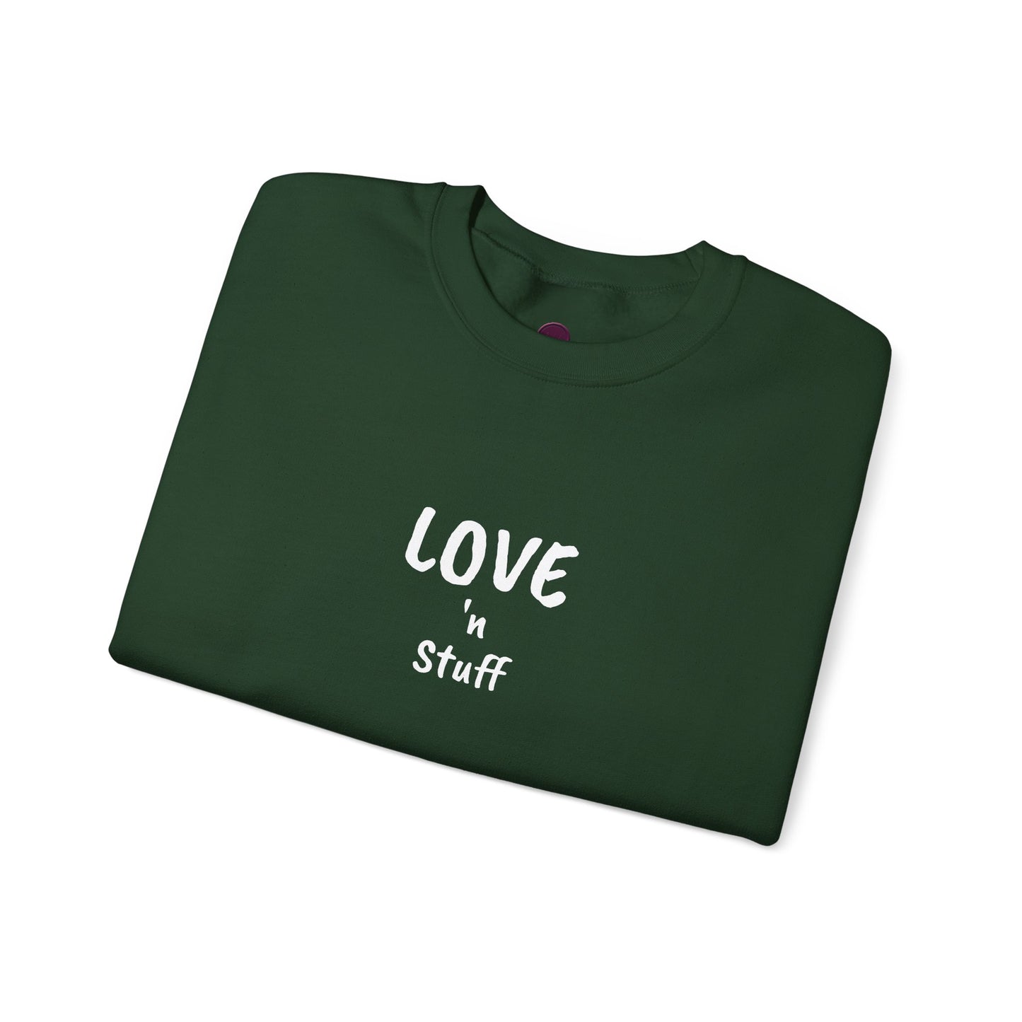 Unisex "Love 'n Stuff" Crewneck Sweatshirt - Cozy Casualwear for Everyday Comfort