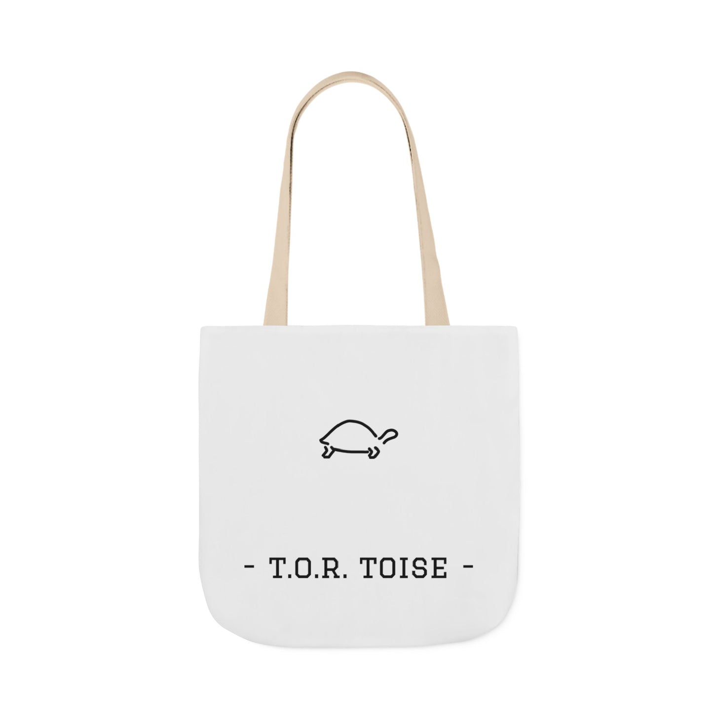 Cute Tortoise Canvas Tote Bag with 5-Color Straps - T.O.R. Toise Design