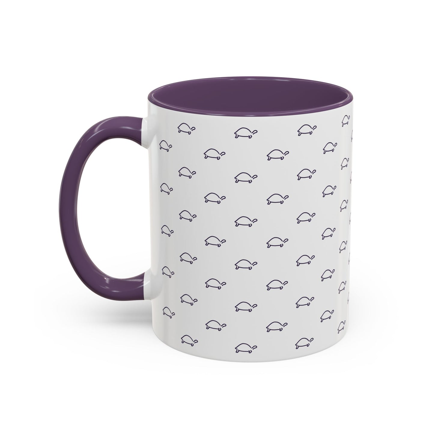 Cute Dark Purple Tortoise Accent Coffee and tea Mug