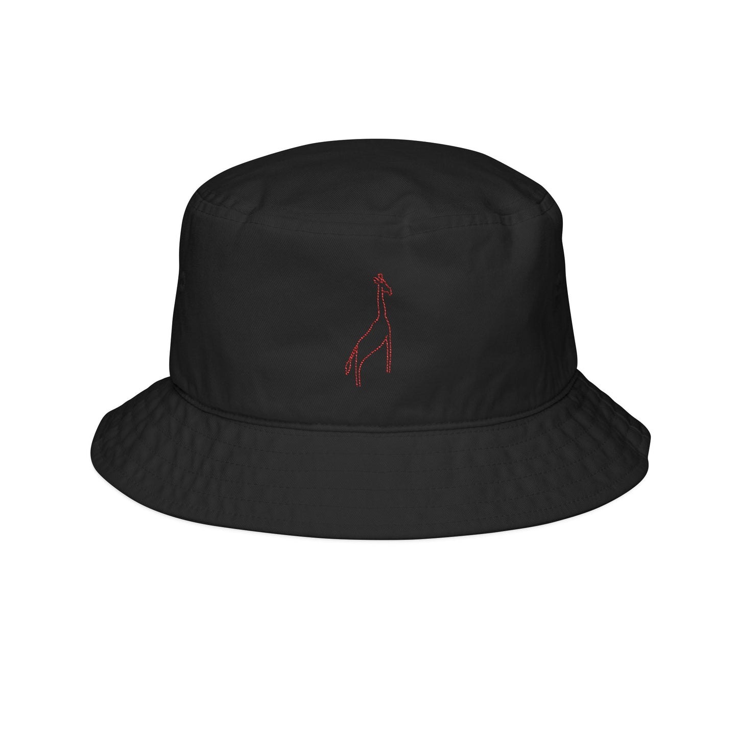 Red G.I. Raffe Embroidered Bucket Hat, Stylish Summer Accessory, Beachwear Gift, Fashionable Sun Hat, Festival Headwear, Casual Outdoor Hat