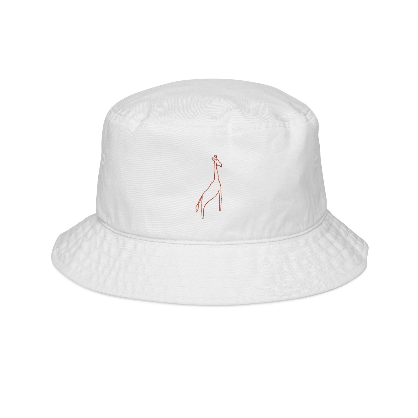 Orange G.I. Raffe Embroidered Bucket Hat, Stylish Summer Accessory, Beachwear Gift, Fashionable Sun Hat, Festival Headwear, Casual Outdoor Hat