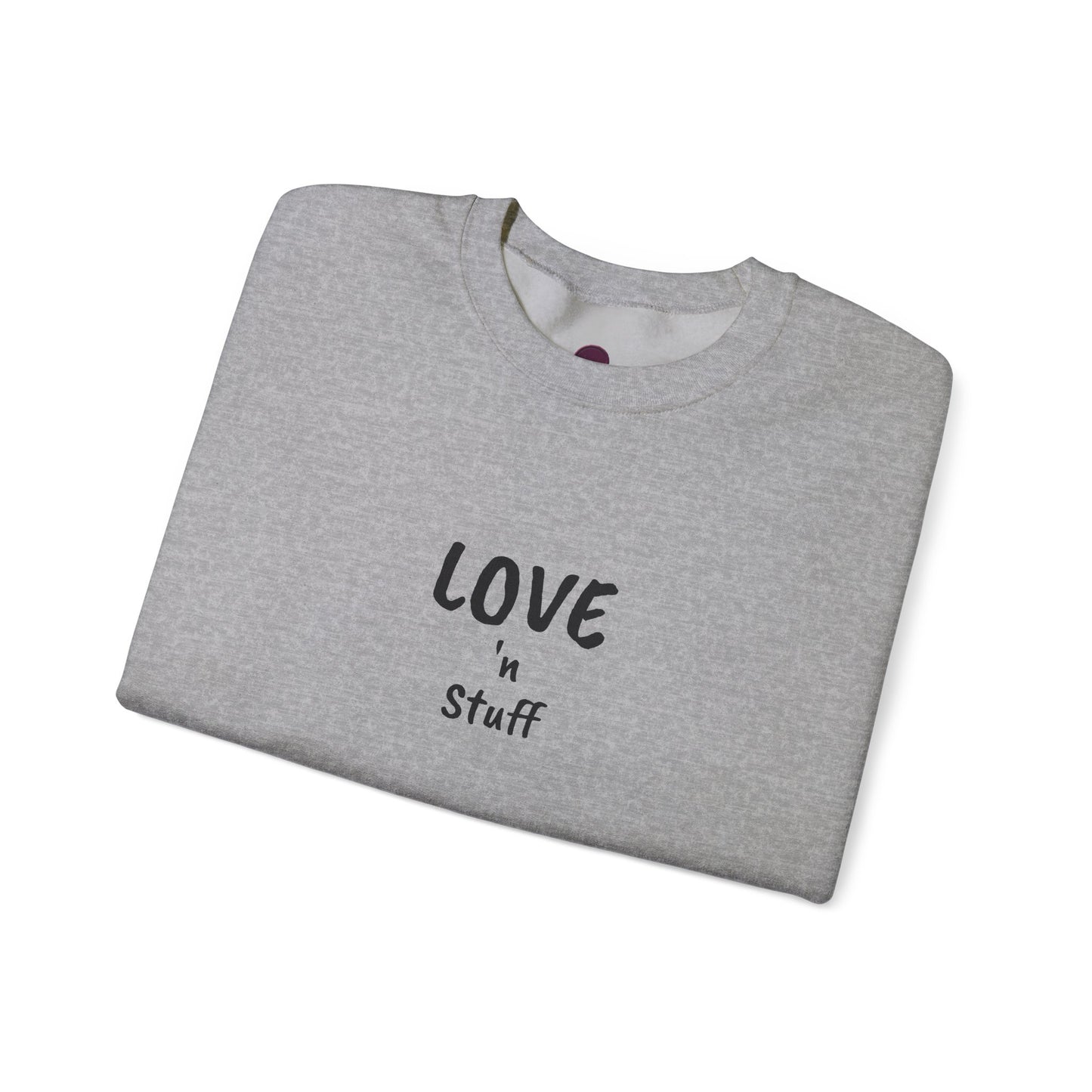 Unisex "Love 'n Stuff" Crewneck Sweatshirt - Cozy Casualwear for Everyday Comfort