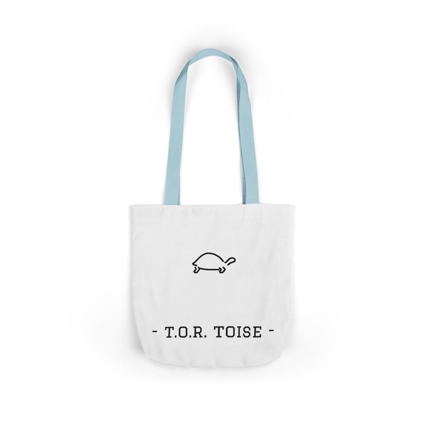 Cute Tortoise Canvas Tote Bag with 5-Color Straps - T.O.R. Toise Design