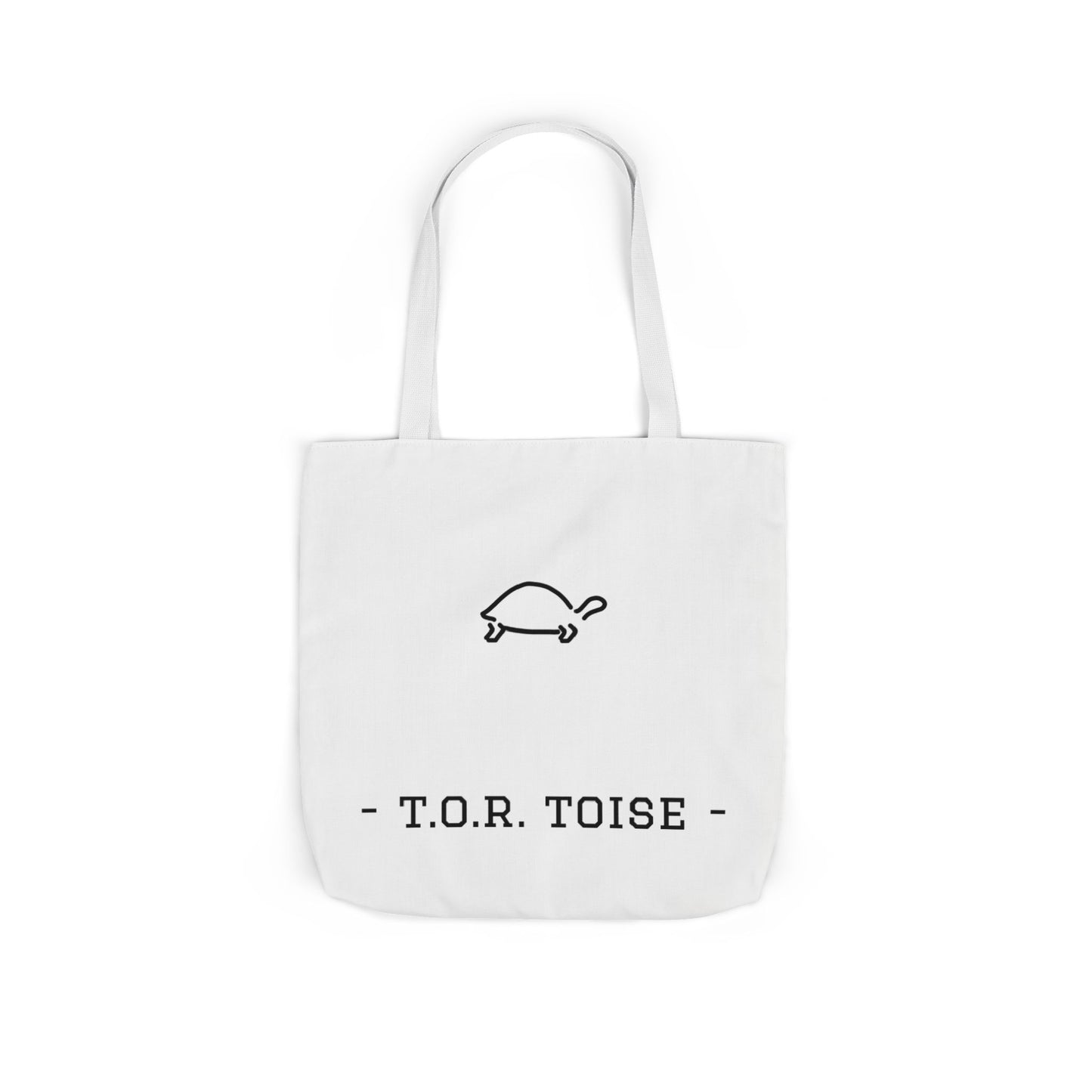 Cute Tortoise Canvas Tote Bag with 5-Color Straps - T.O.R. Toise Design