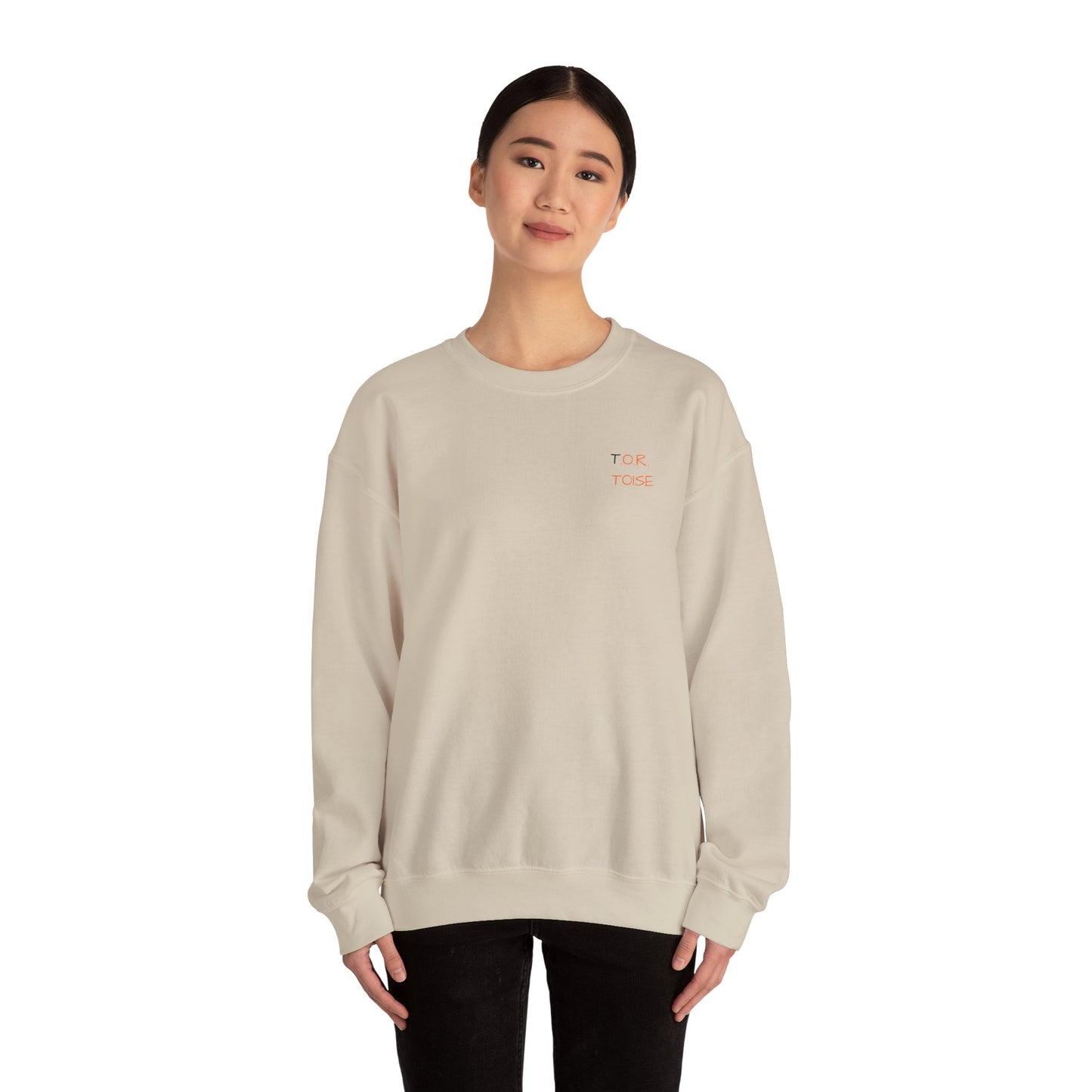 Cozy Unisex Crewneck Sweatshirt - Minimalist Tortoise Design