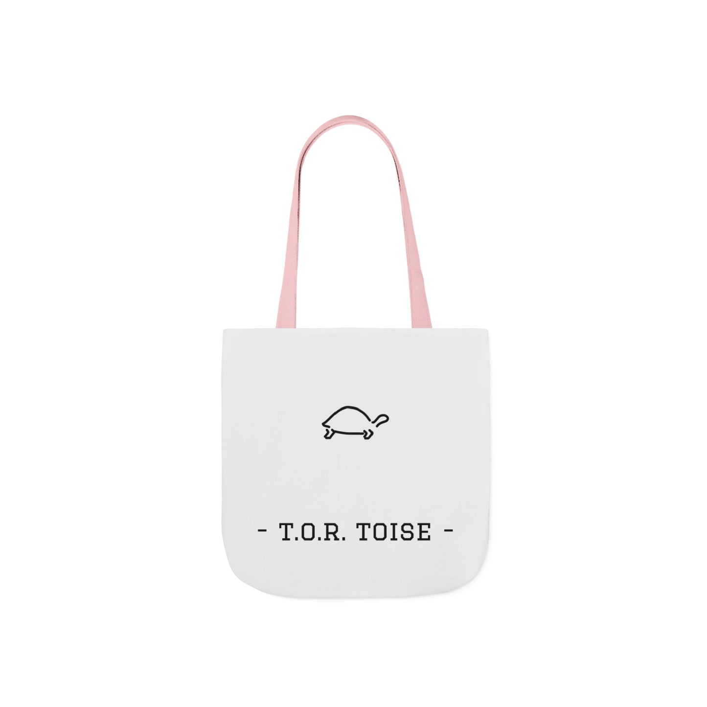 Cute Tortoise Canvas Tote Bag with 5-Color Straps - T.O.R. Toise Design
