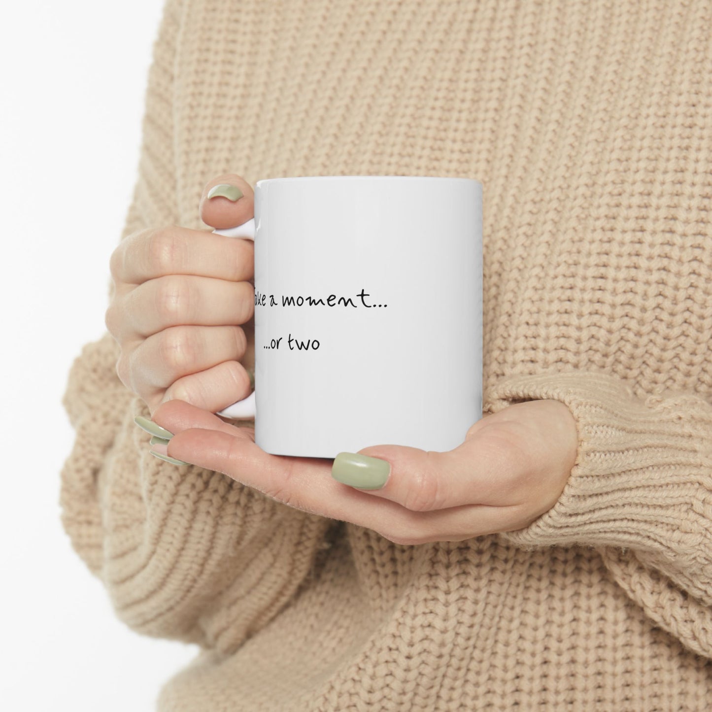 Thoughtful Ceramic Coffee Mug – Inspirational Gift for Coffee Lovers, Unique Tea Cup, Motivational Drinkware, Fun Home Decor, Birthdays