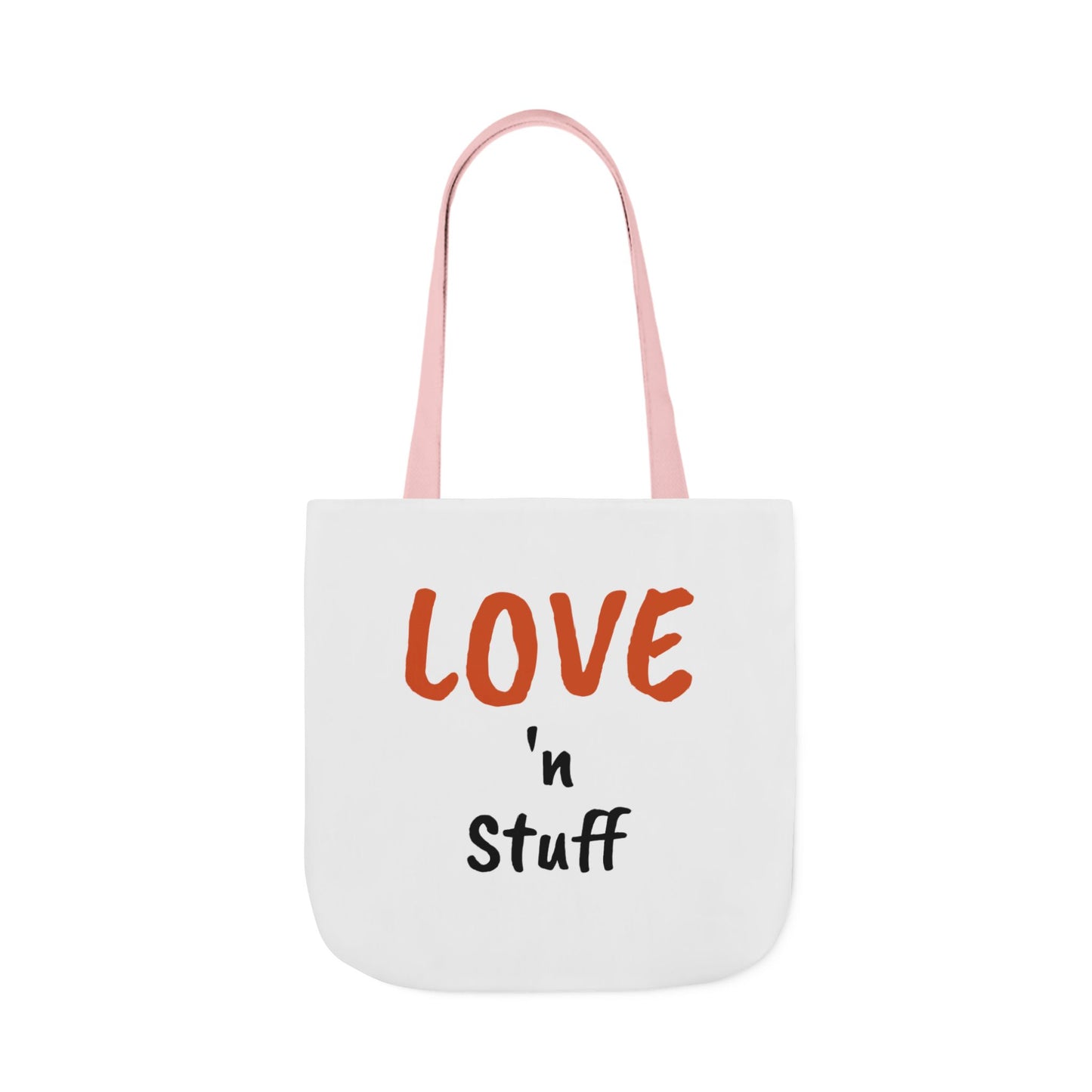 Love 'n Stuff Canvas Tote Bag with 5 Color Straps